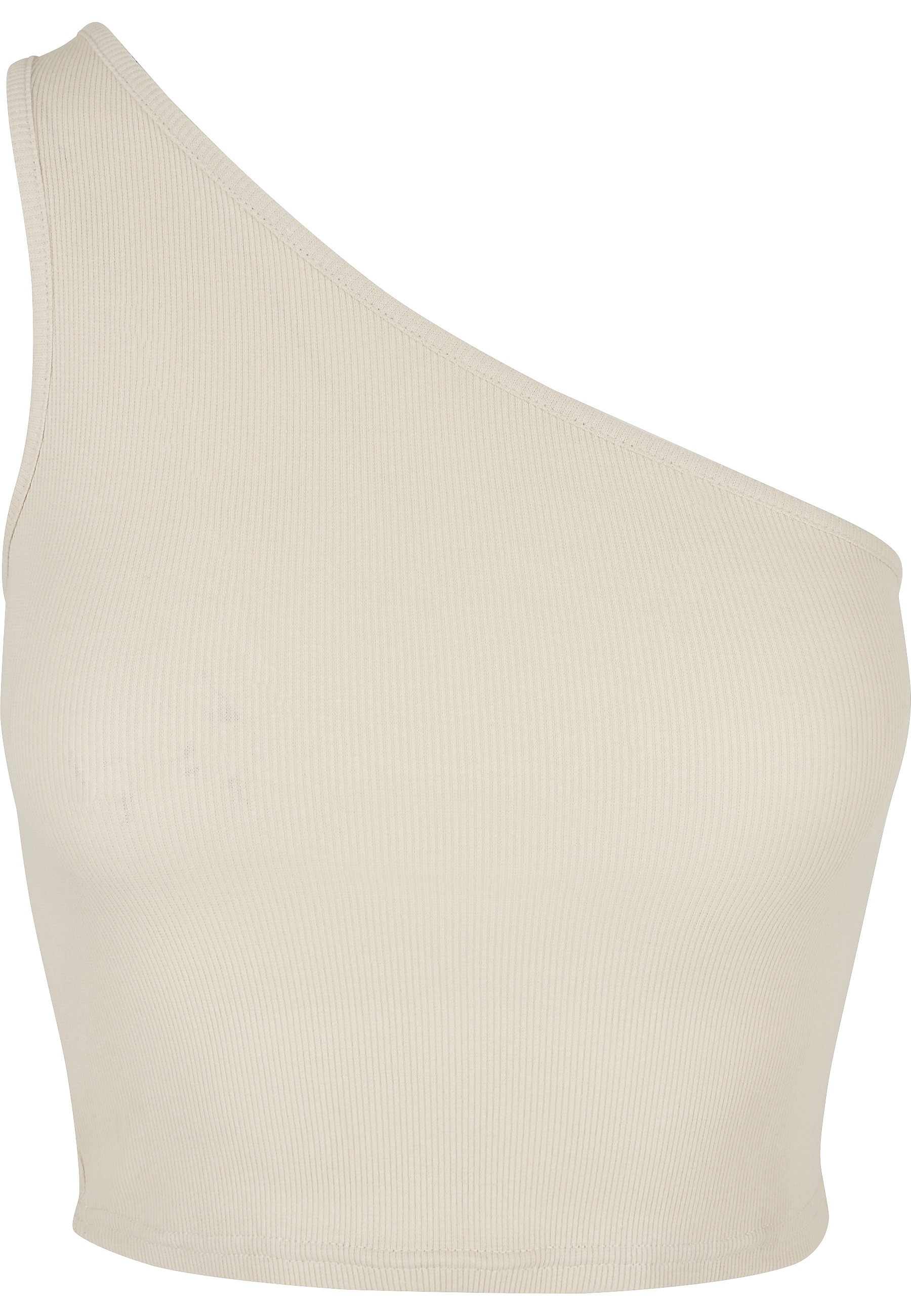 URBAN CLASSICS Yoga & Relax Shirt "Urban Classics Damen Ladies Cropped Asymmetric Top" 1 Stk.
