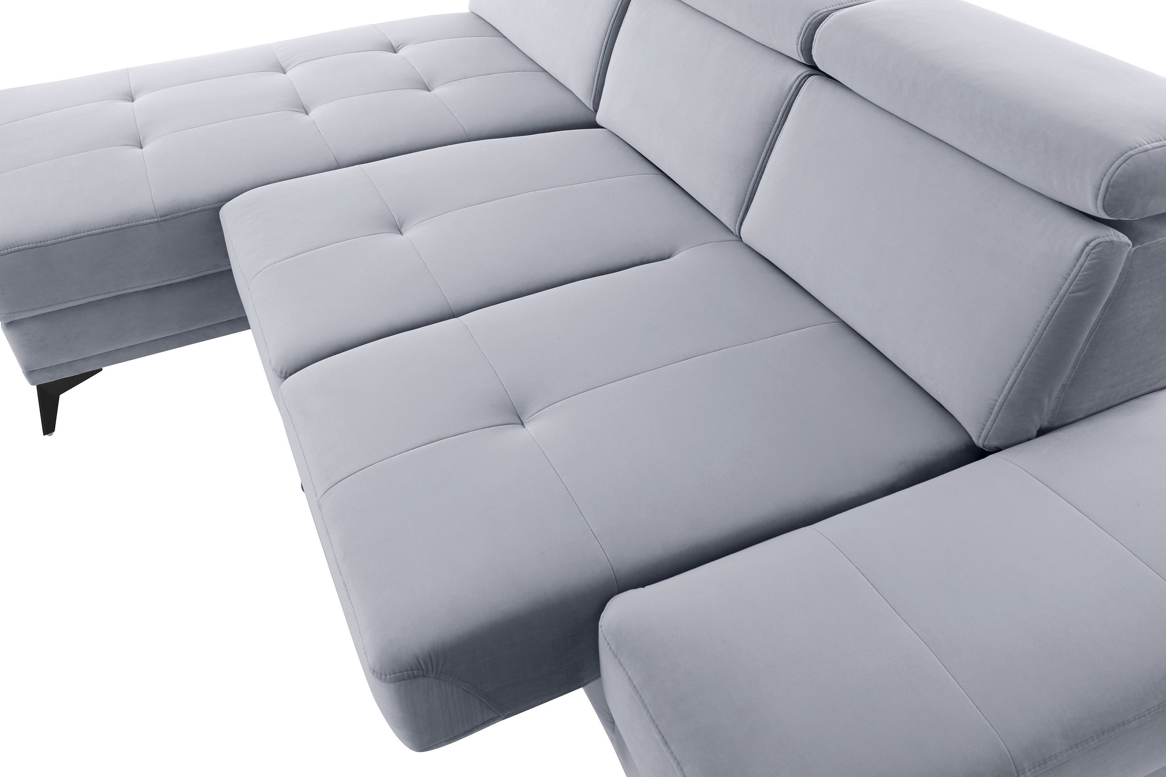 INOSIGN Ecksofa »Cardiz L-Form«, inkl.Kopfteilverstellung und Federkern wahlweise mit Bettfunktion