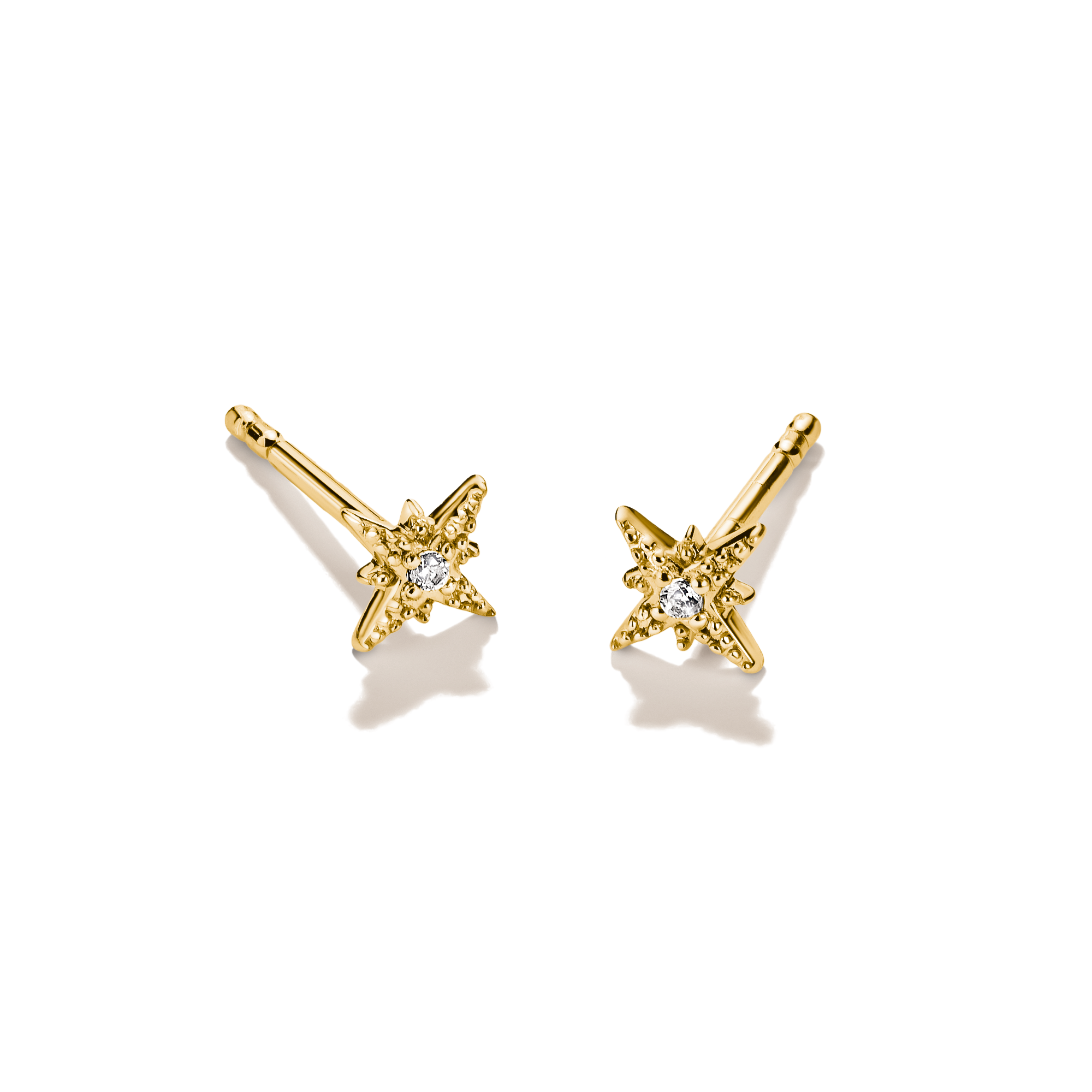 THOMAS SABO Paar Ohrstecker »Stern-Optik gelbgoldfarben« mit Zirkonia (synth.)