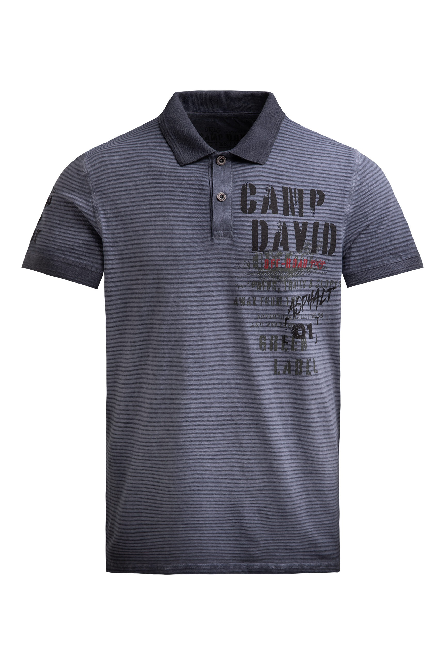 CAMP DAVID Poloshirt mit Seitenschlitze
