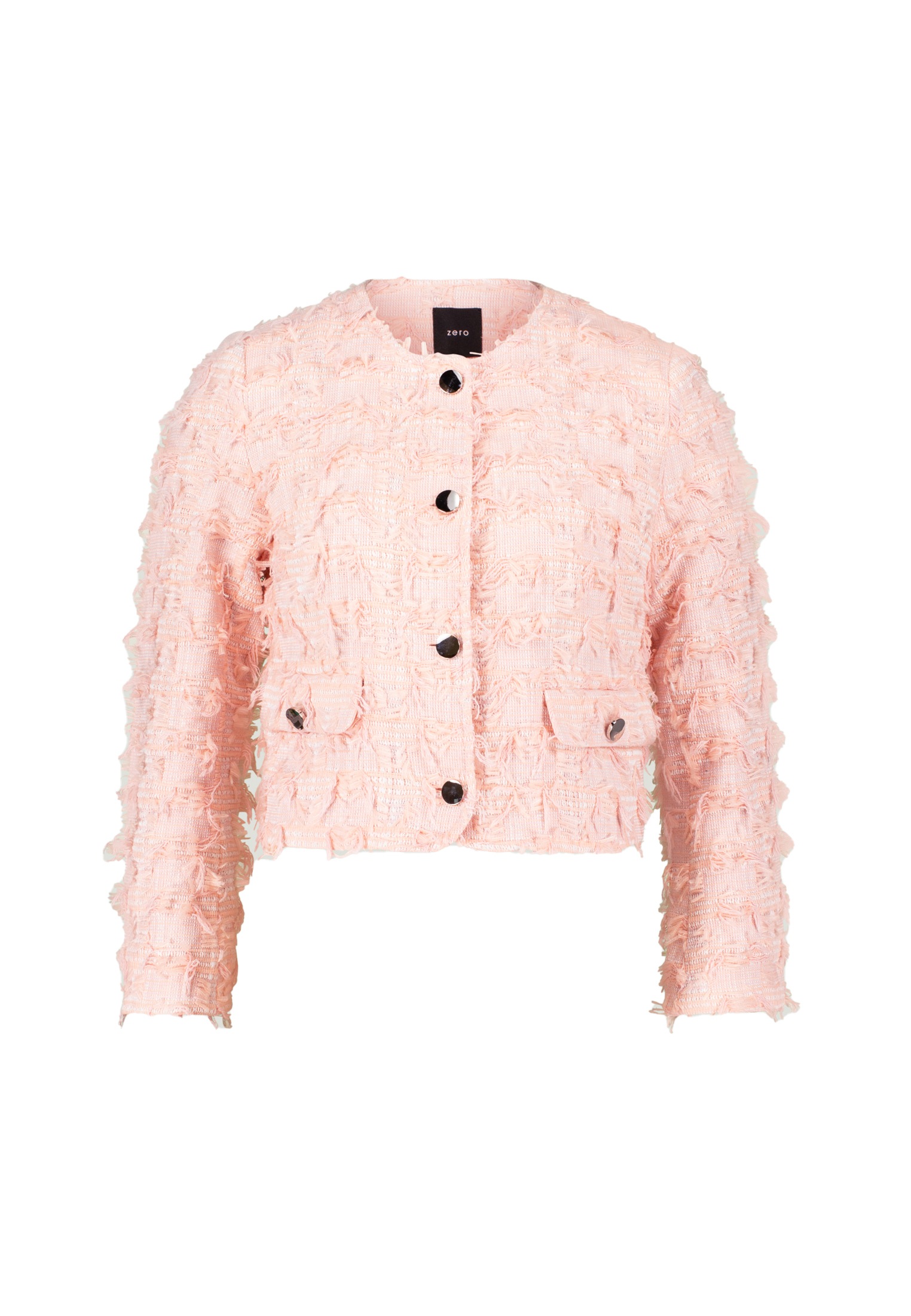 Zero Jackenblazer "zero Damen Bouclè-Blazer mit Klappentaschen", Knopfleist günstig online kaufen