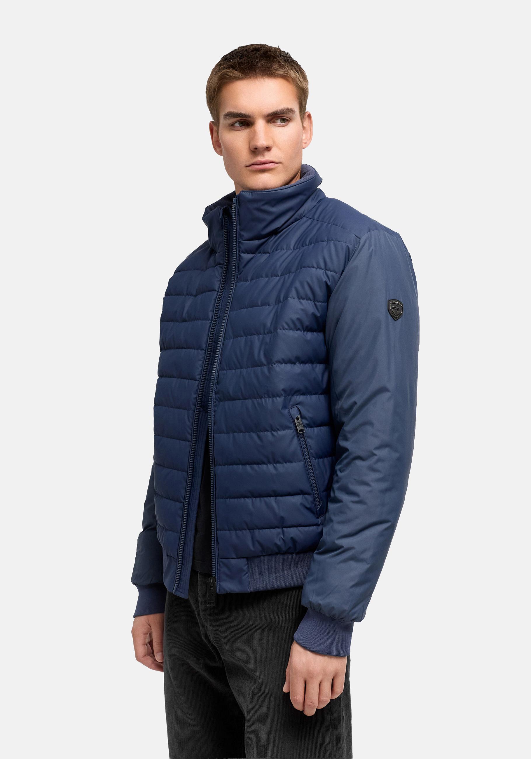 Stone Harbour Regenjacke "Eliaam XX" ohne Kapuze Herren Steppjacke mit glatten Ärmeln