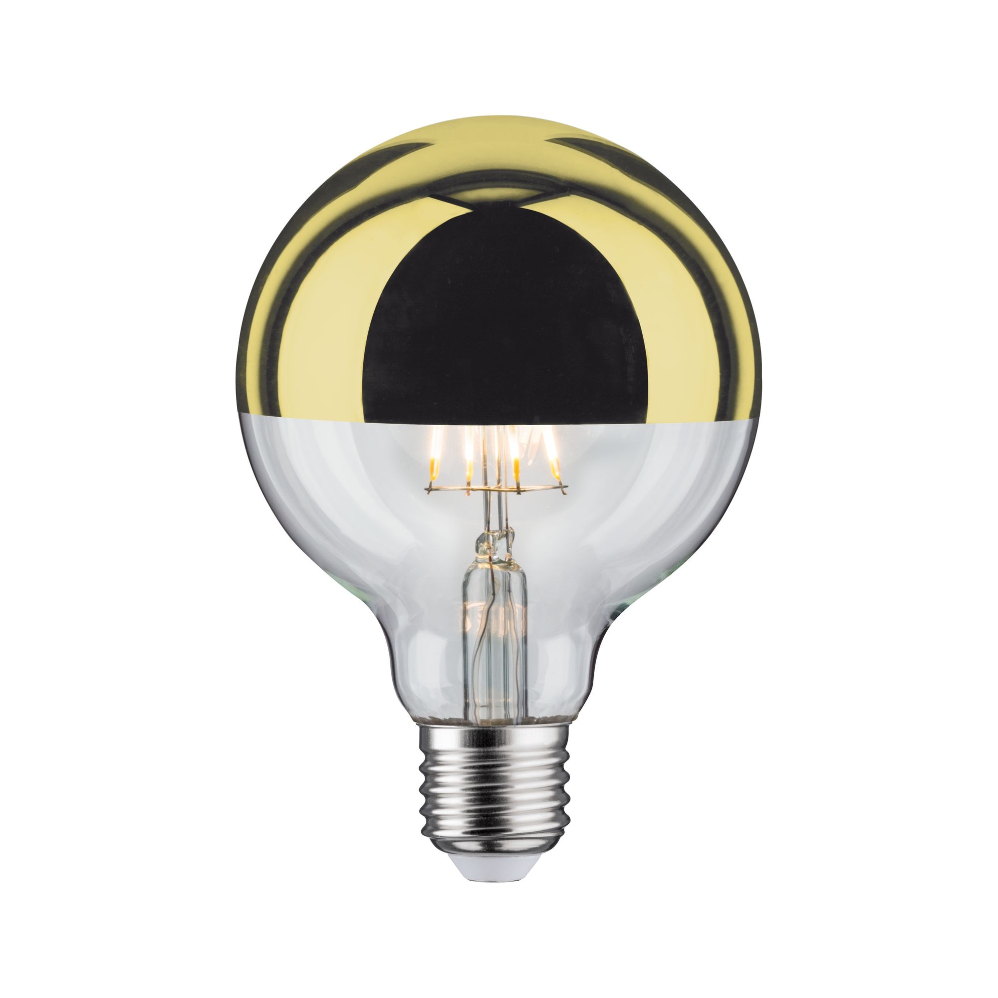 Globe 6,5 Watt E27 Kopfspiegel Gold Warmweiß LED-Leuchtmittel, E27, Warmweiß