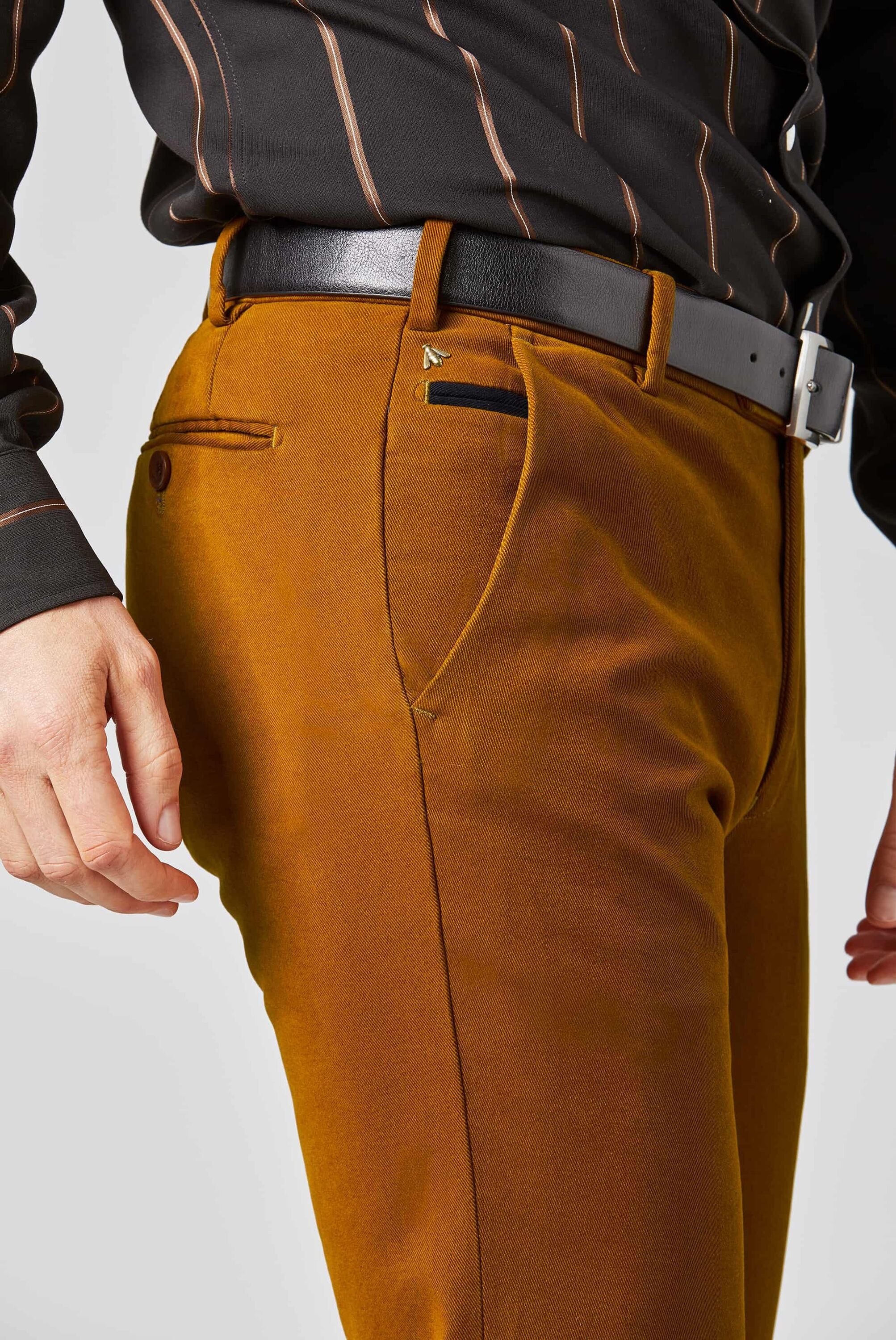 MEYER Chinos »Bonn«, Super-Stretch Winter Twill
