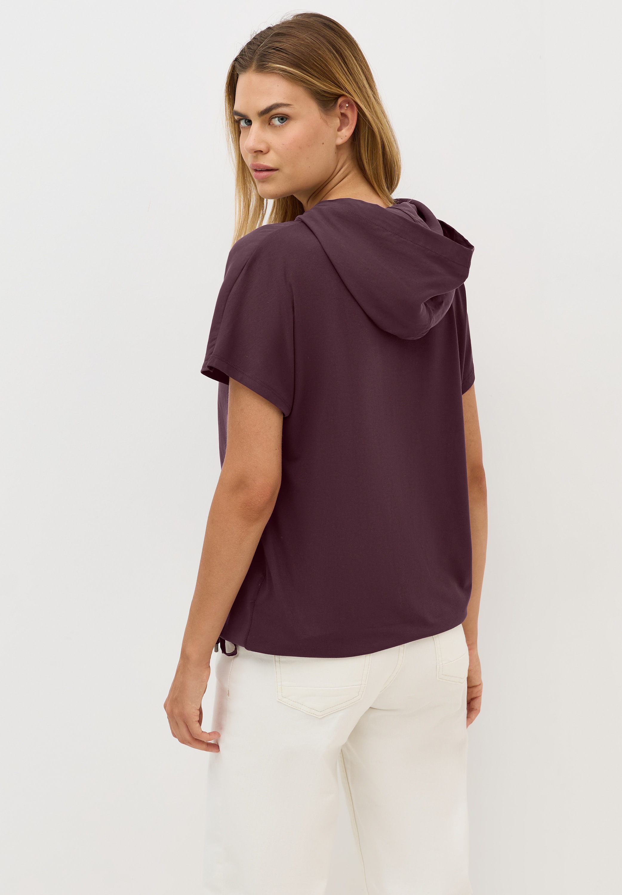 Cecil Kapuzenshirt, aus softem Materialmix
