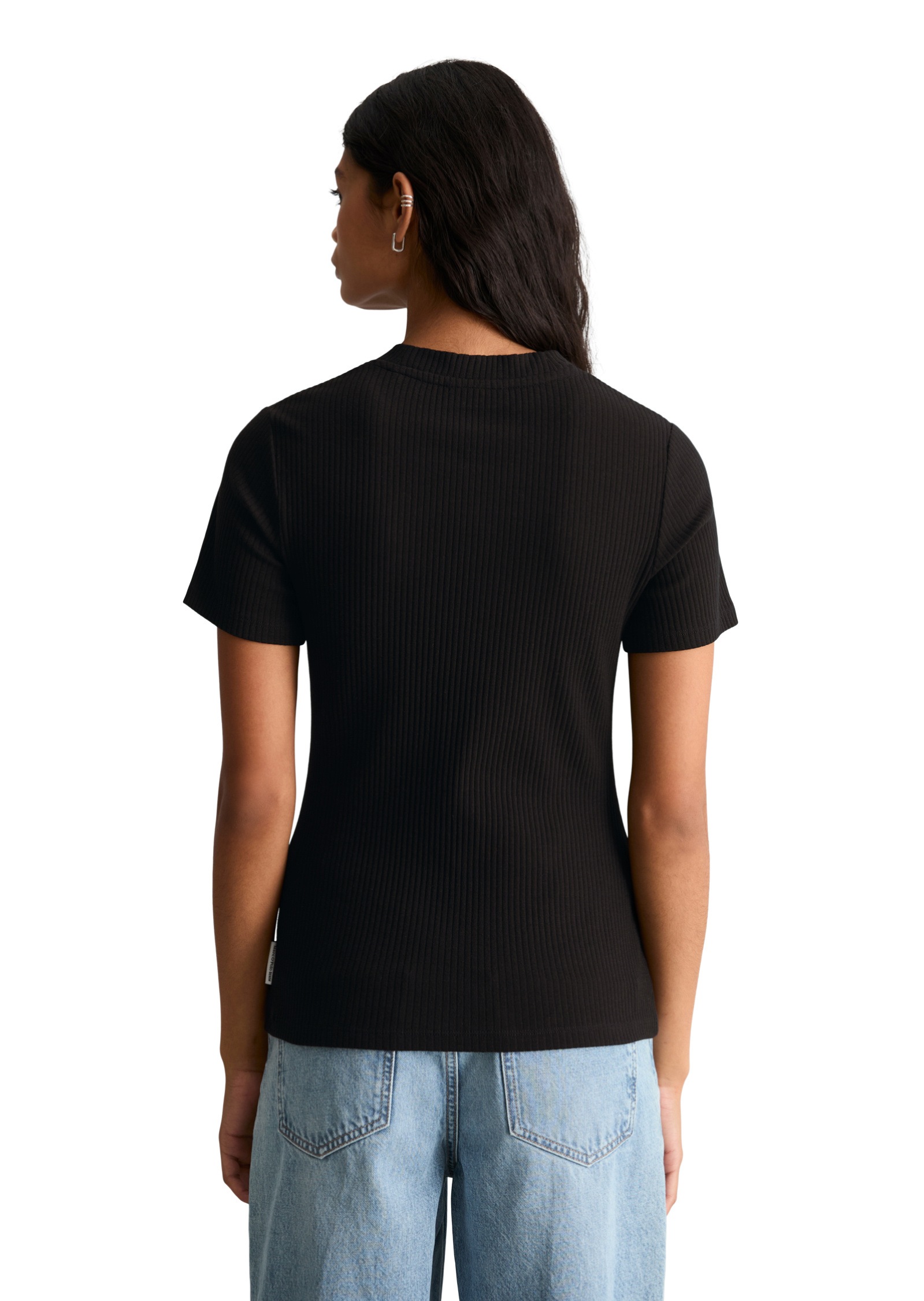 Marc O'Polo DENIM T-Shirt »aus elastischem Bio-Baumwolle-Mix«