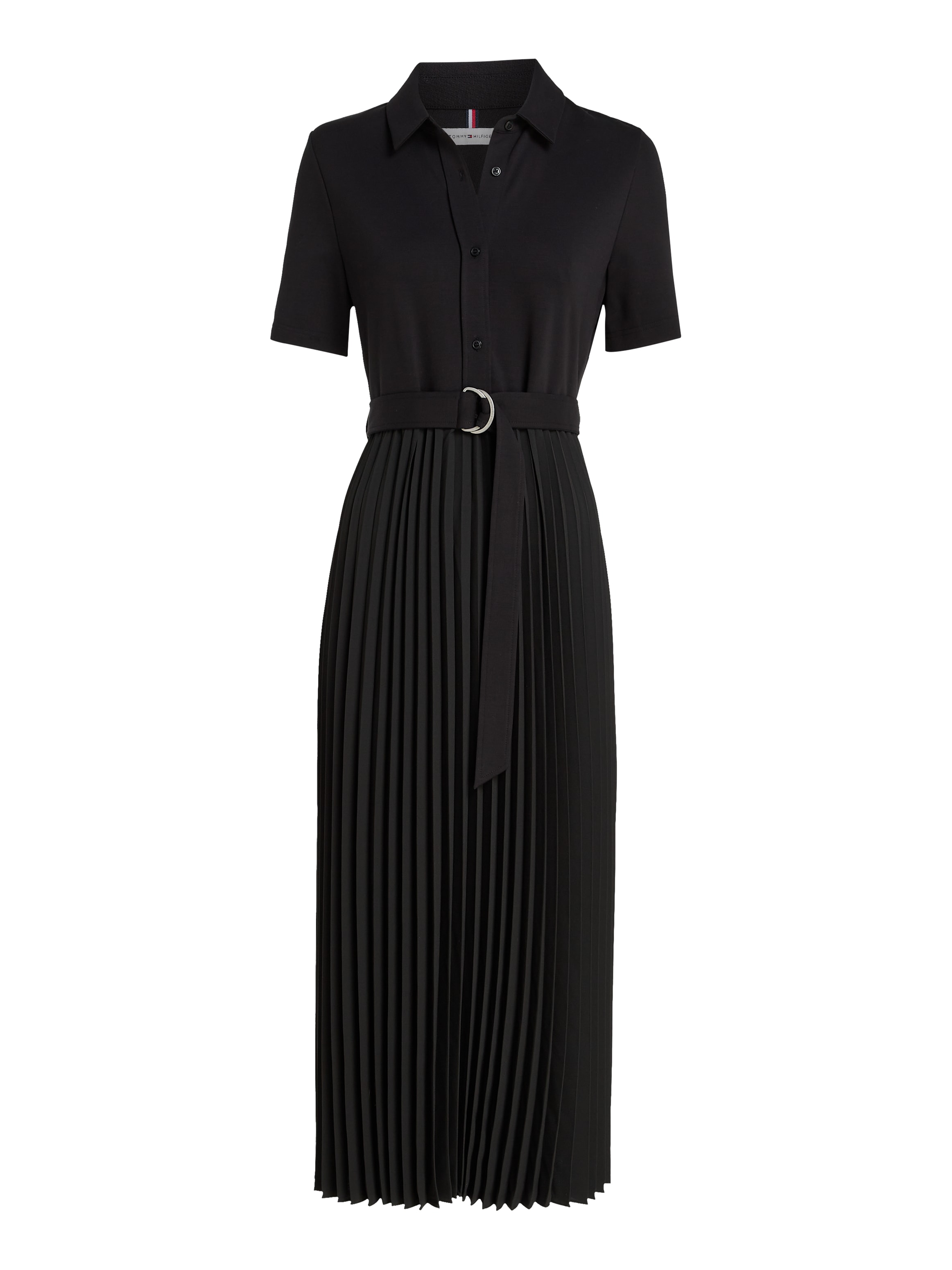 TOMMY HILFIGER Polokleid »VISC derinys PLEATED POLO S...