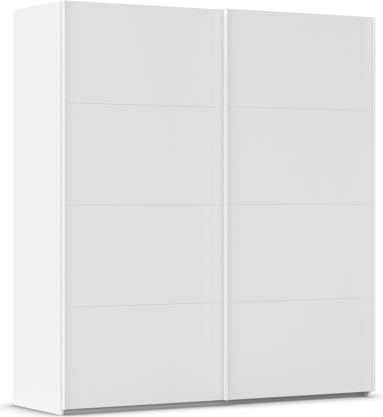 rauch Schwebetürenschrank "Kleiderschrank Schrank Garderobe Schlafzimmerschrank EVELYN" in elegantem Stil, in 5 Breiten, Griffe in Korpusfarbe MADE IN GERMANY