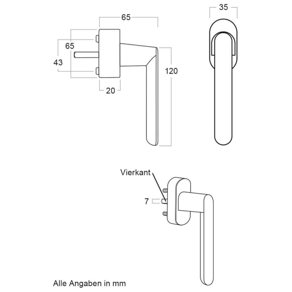 SCHELLENBERG Alarmfenstergriff, weiß, 37 mm