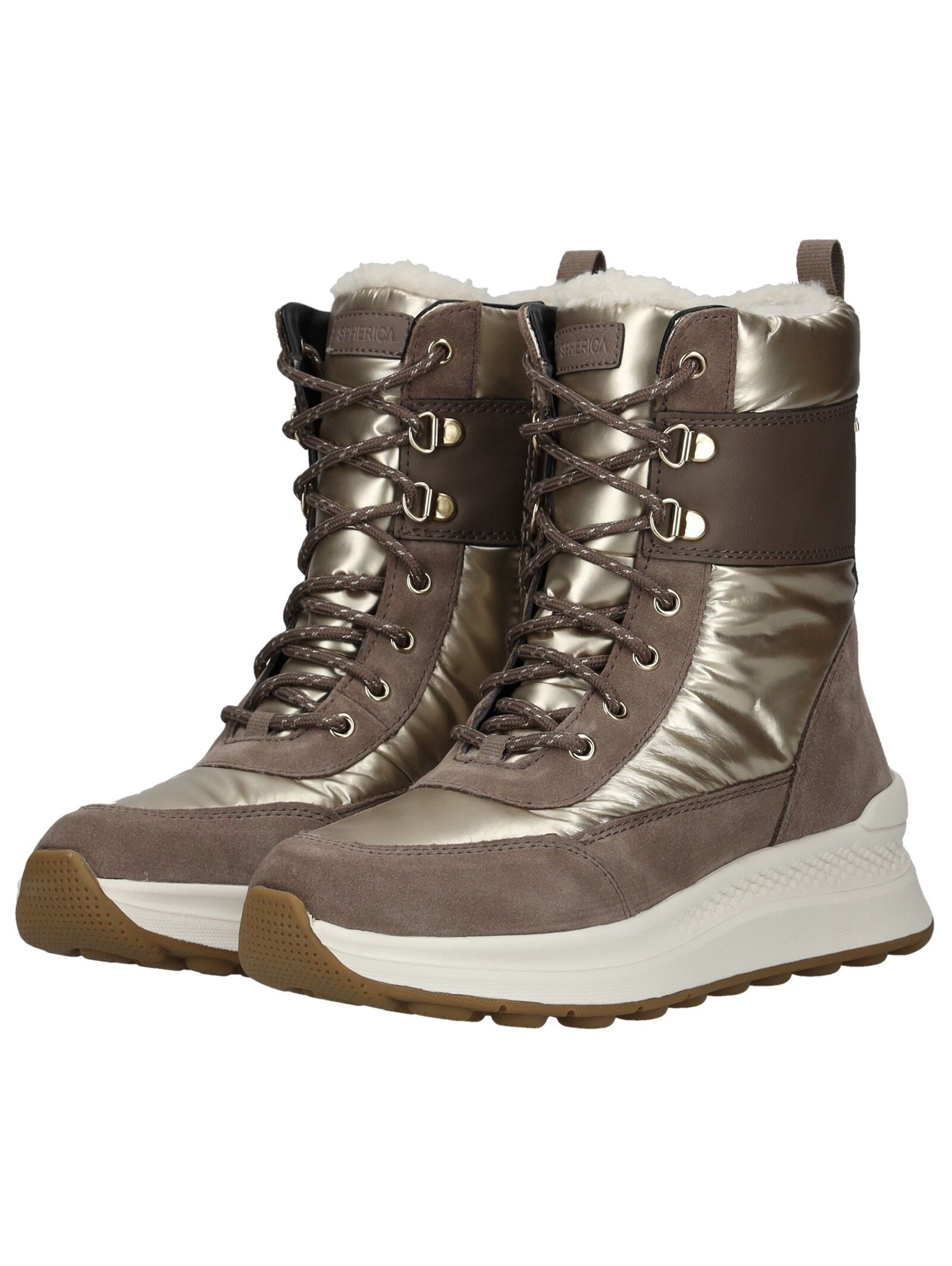Geox Schnürstiefelette »Geox Stiefelette Leder/Textil«