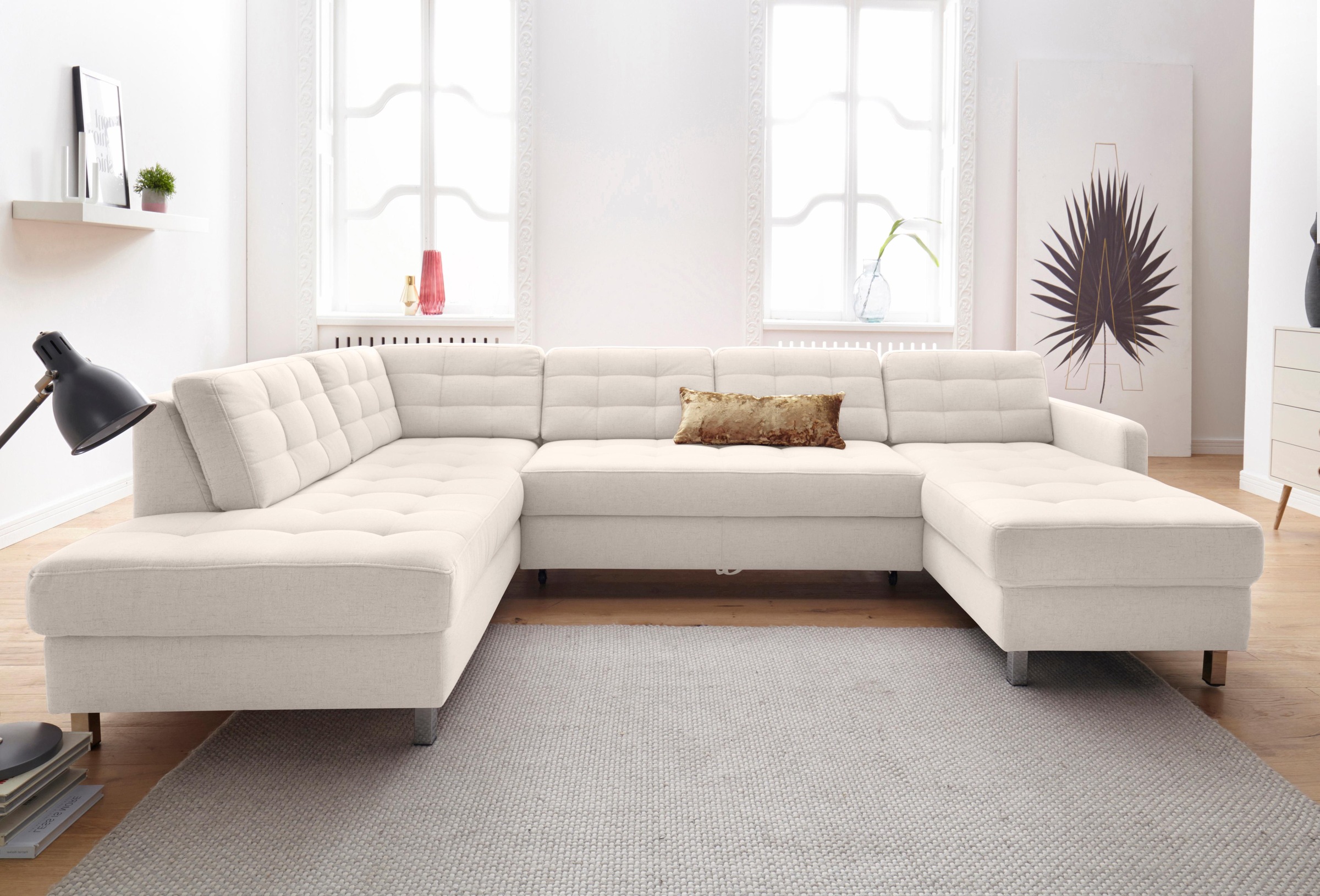 Thumbnail - sit&more Wohnlandschaft "Picasso U-Form" wahlweise mit Bettfunktion und Bettkasten