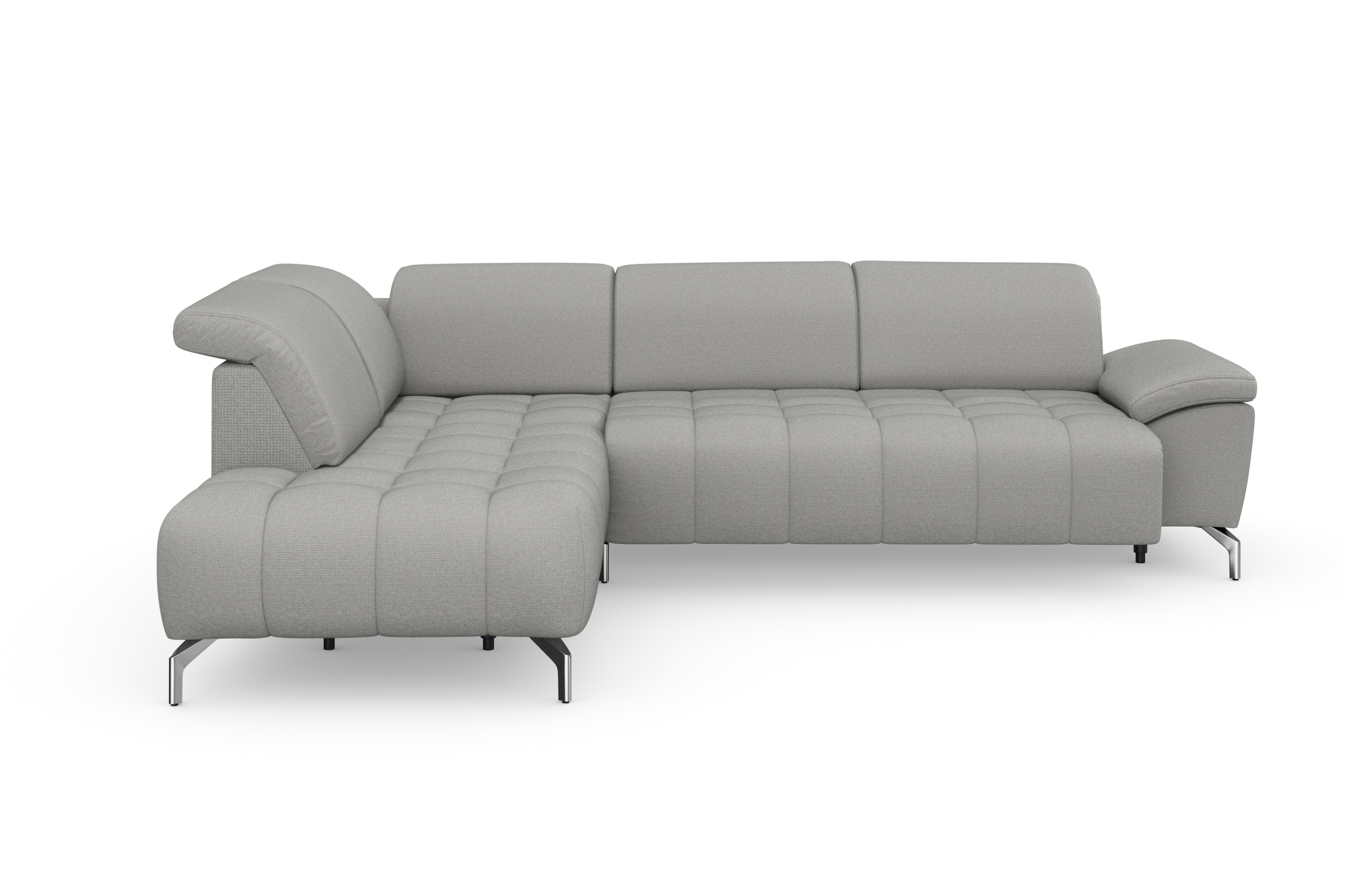 sit&more Ecksofa "Cool L-Form" wahlweise mit Kopfteilverstellung und Vorziehsitz, motorisch