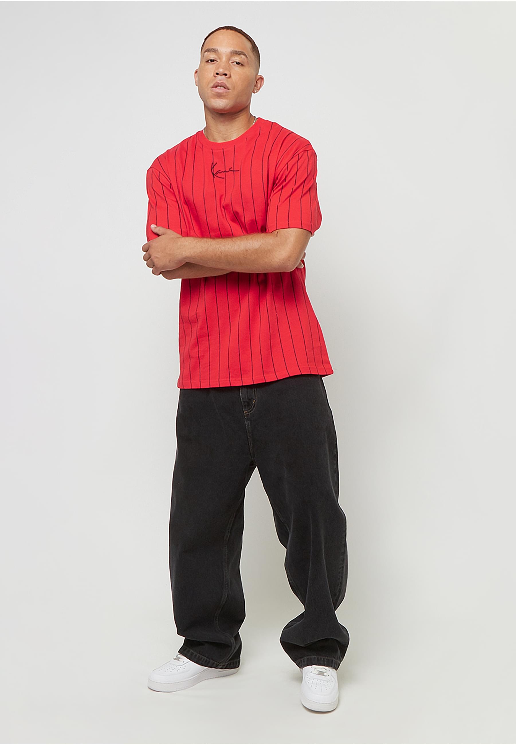 Karl Kani T-Shirt »Karl Kani Small Signature Essential Pinstripe Tee«, (1 tlg.)