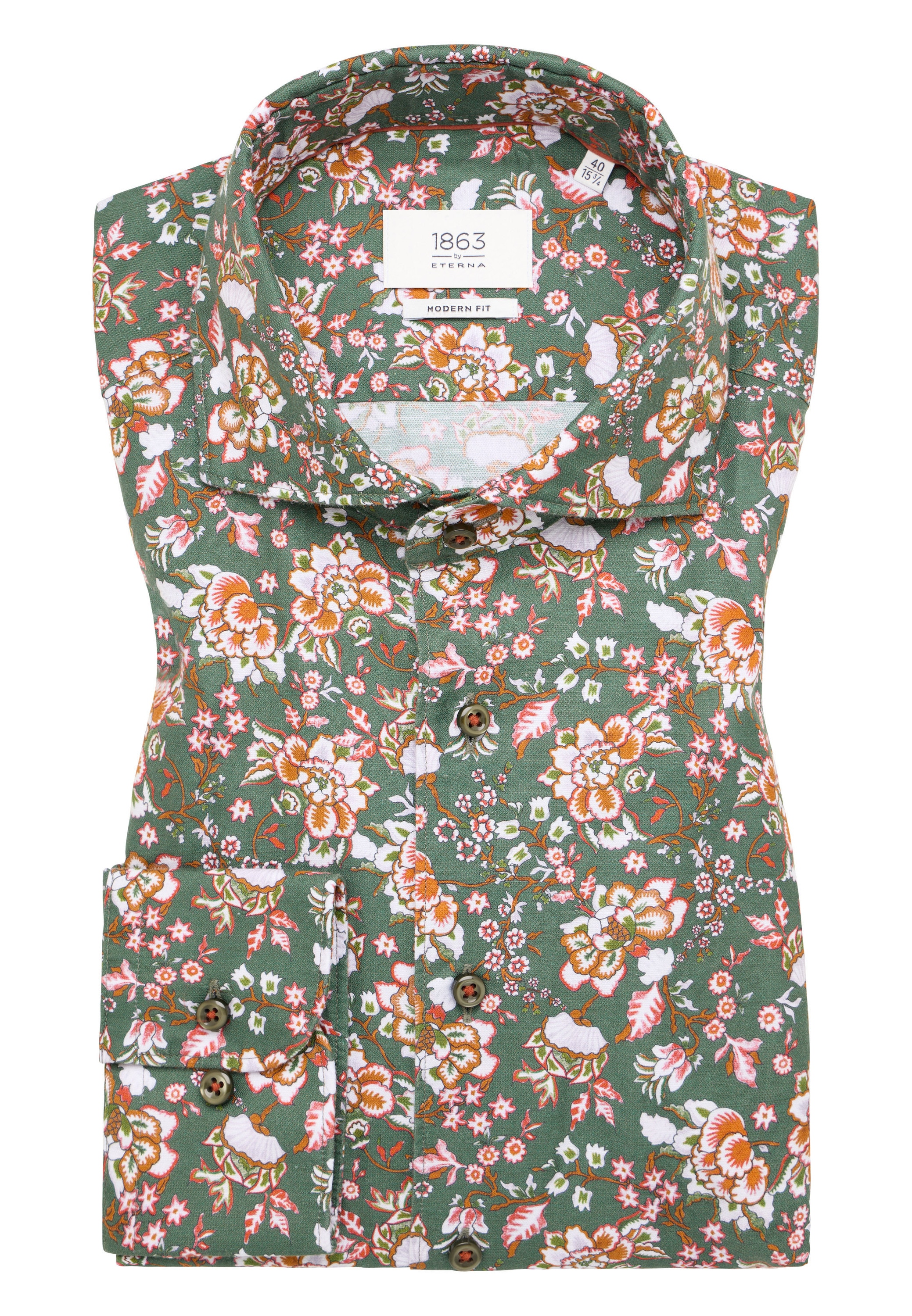 Eterna Langarmhemd »MODERN FIT« EASY IRON (bügelleicht)