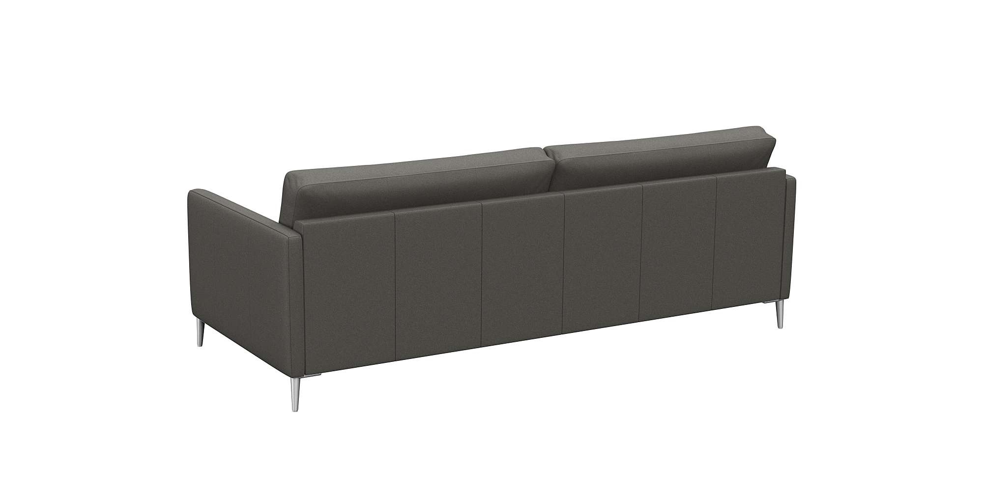 FLEXLUX 3-Sitzer »Fiore, super Sitzkomfort durch Kaltschaum im Sitz«, schmale Armlehnen, Füße Alu