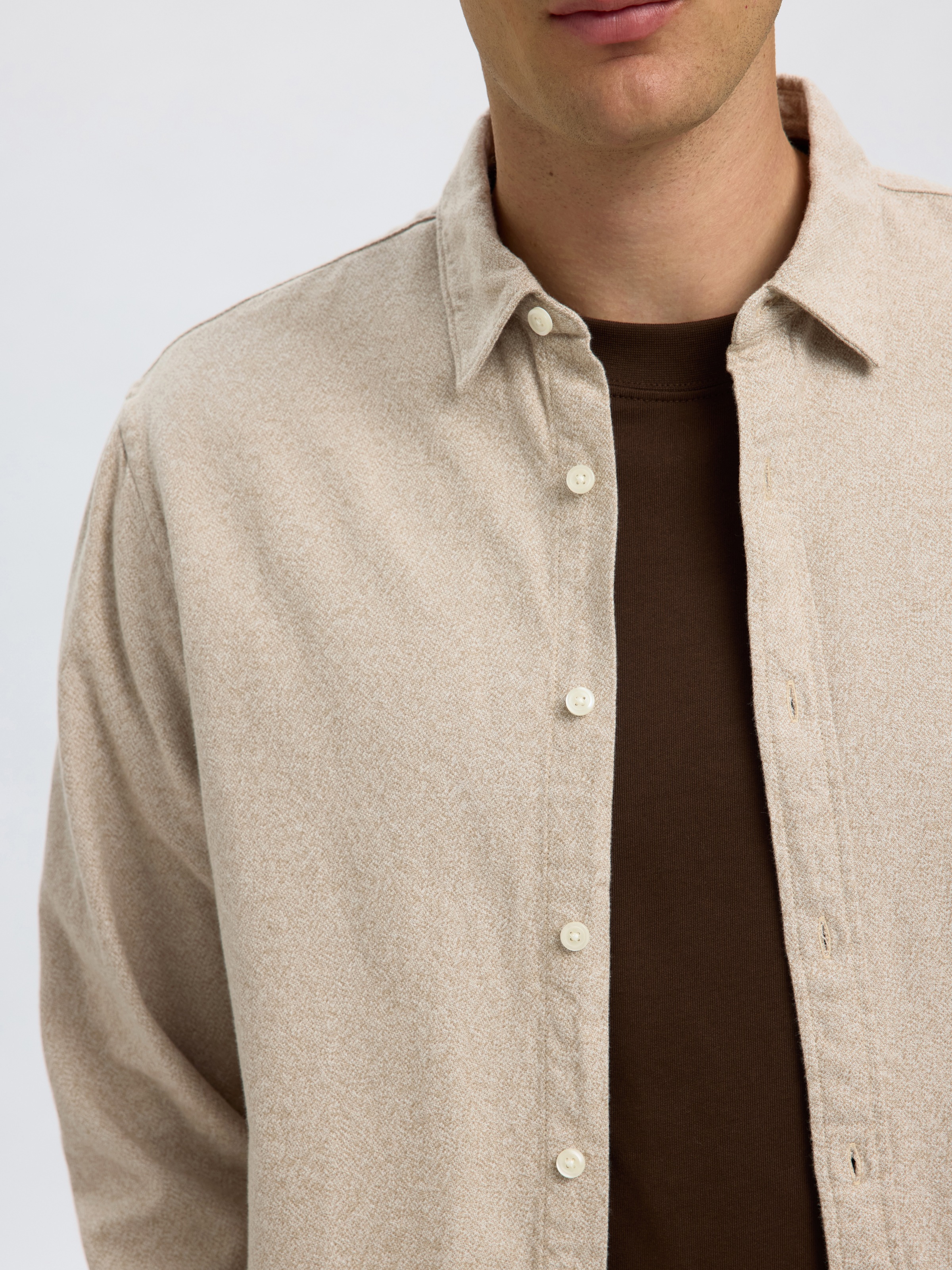 SELECTED HOMME Langarmhemd "SLHREGNOAH BRUSHED TWIST SHIRT LS NOOS" günstig online kaufen