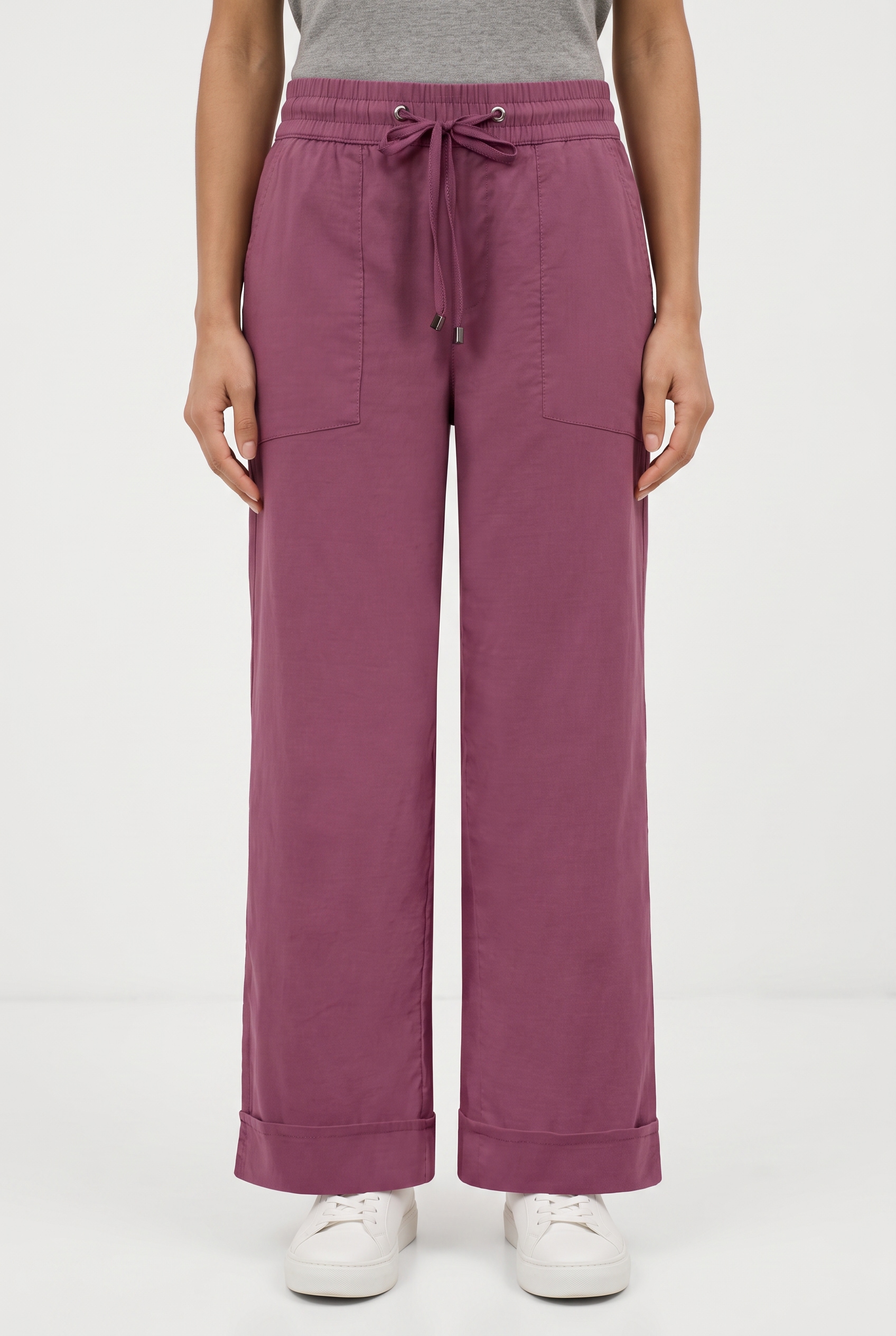STREET ONE Stoffhose "Style Amalia" Sommerhose im Casual Fit mit Turn-Up