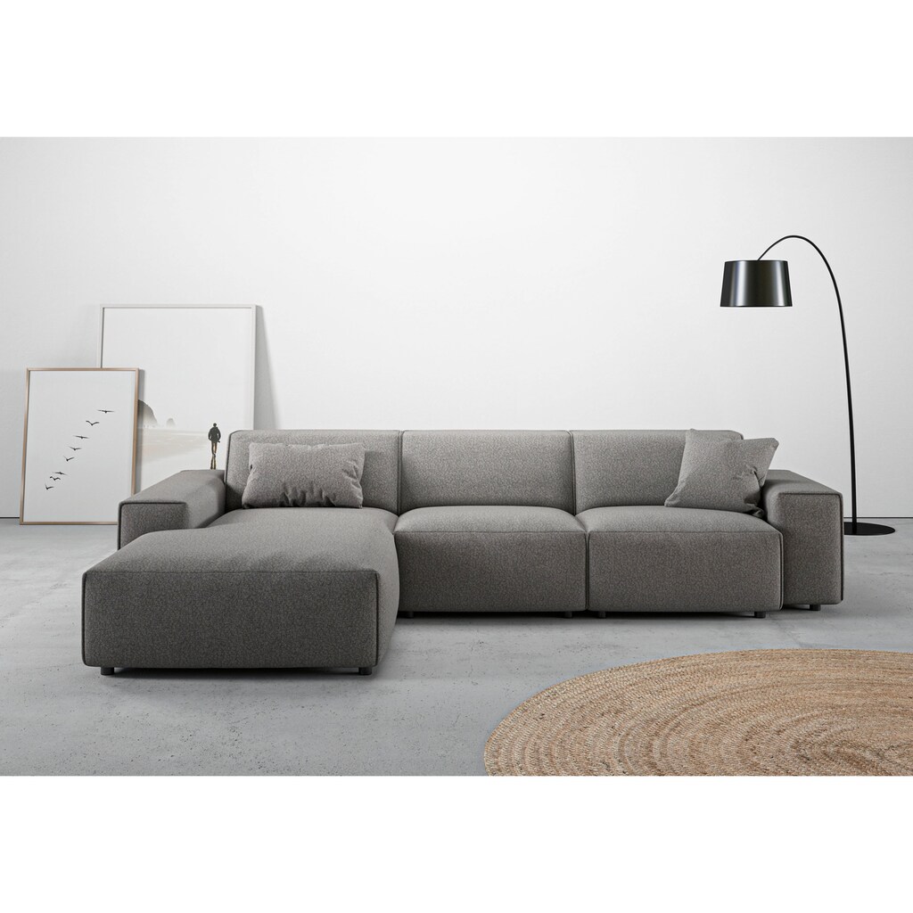 andas Ecksofa »Glimminge L-Form«, Breite 294, auch in Breitcord, Bouclé + Easy care-Bezug, Zierkissen