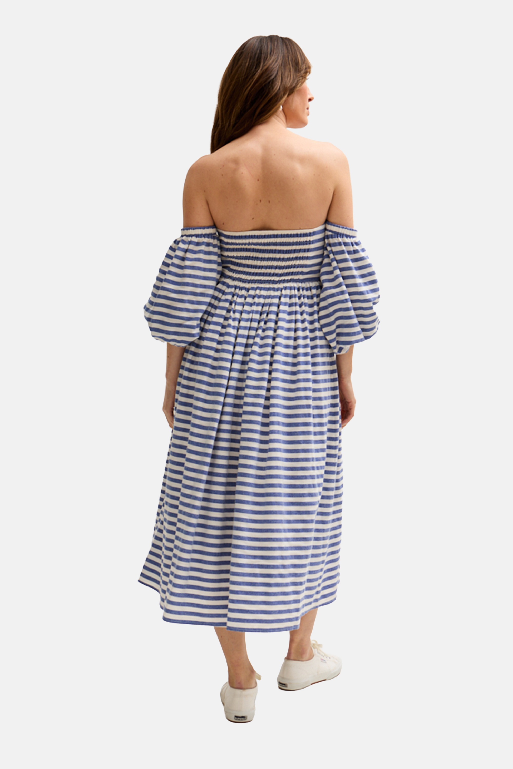 Lily and Lionel Midikleid »Sara Stripe Bardot Midi Dress Damen«