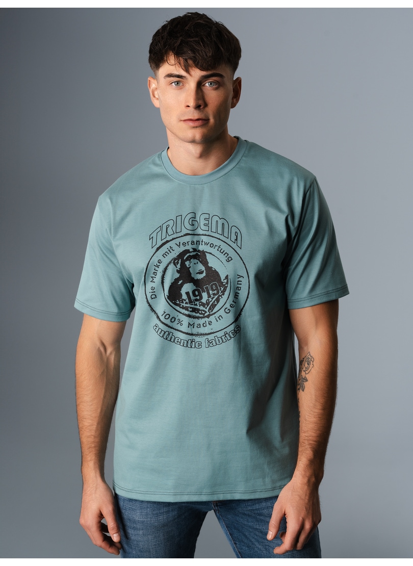 Trigema T-Shirt "TRIGEMA T-Shirt mit großem Printmotiv "TRIGEMA 1919"" 1 St günstig online kaufen