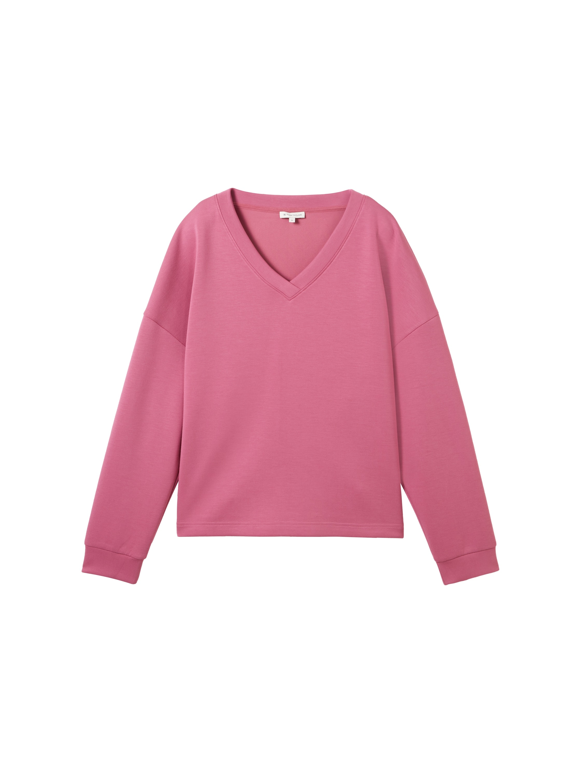TOM TAILOR Sweatshirt »Scuba«, mit V-Ausschnitt