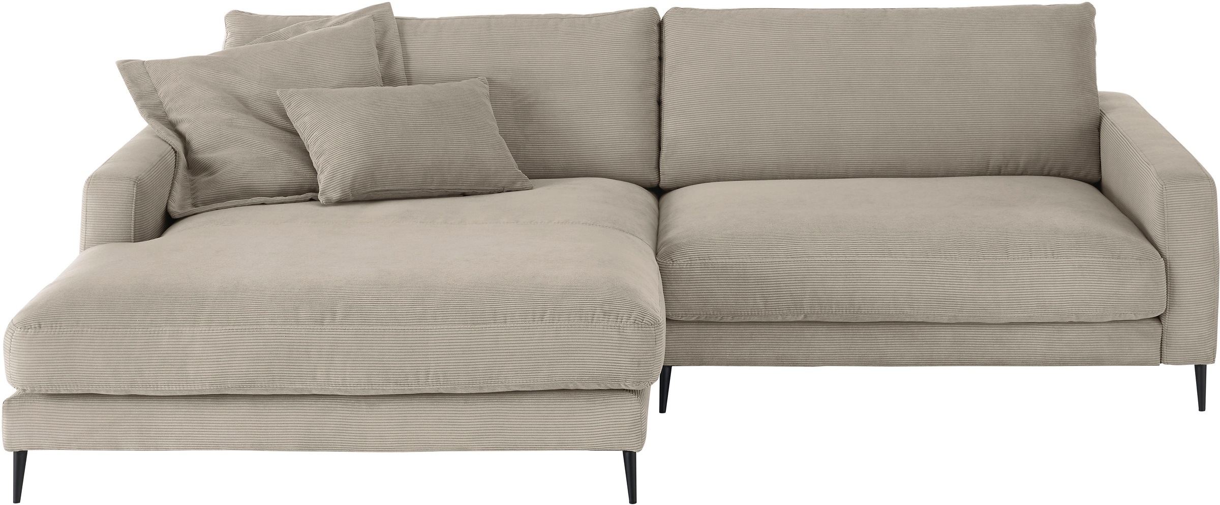 INOSIGN Ecksofa "Downtown, B/T/H: 272/190/84 cm L-Form" weicher Sitzkomfort günstig online kaufen