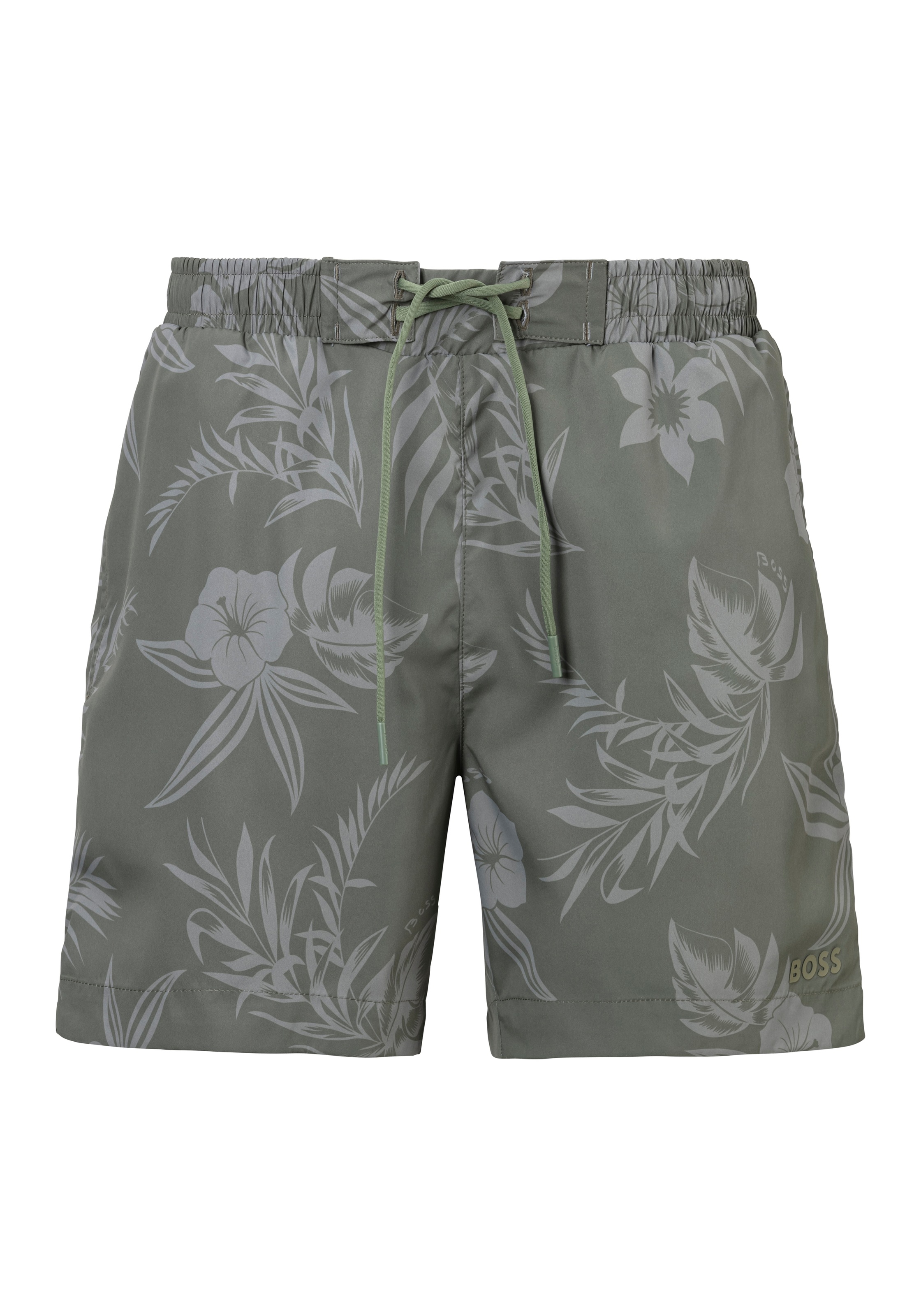 BOSS Badeshorts "Reev", mit Ton in Ton Karibikprint