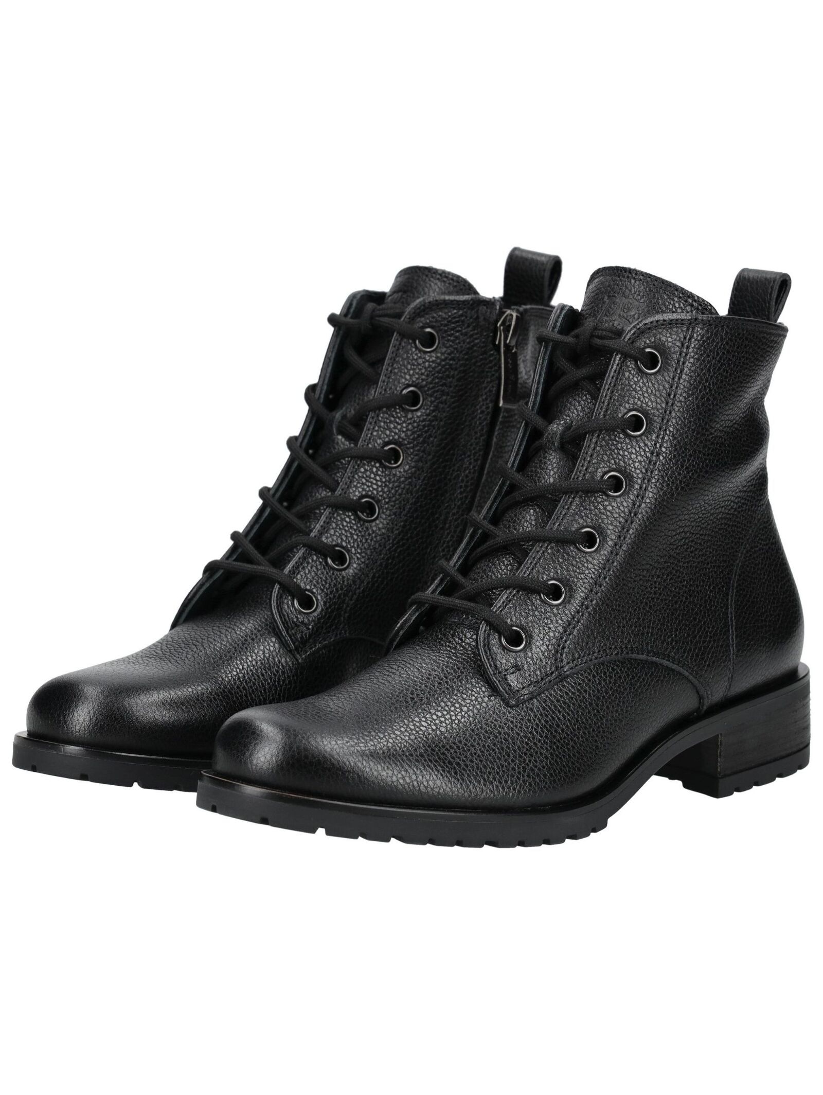 Schnürstiefelette PAUL GREEN "Paul Green Stiefelette Glattleder", Damen, Gr. 40, schwarz, Glattleder, Schuhe Schnürstiefelette 3