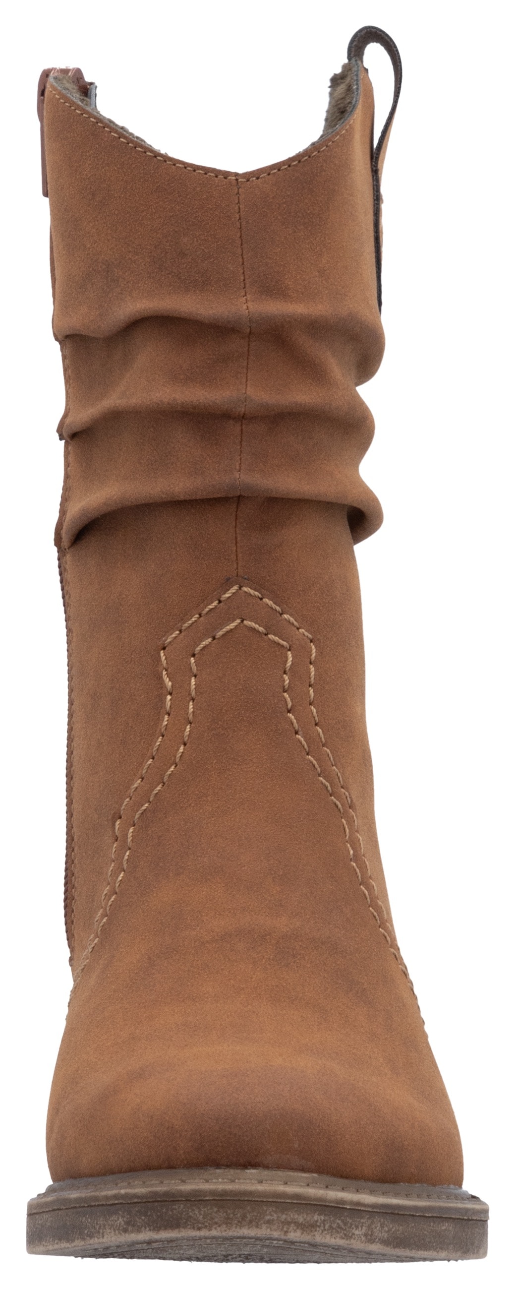 Rieker Westernstiefelette, Cowboystiefelette, Boots, Blockabsatz, mit gerafftem slouchy Schaft