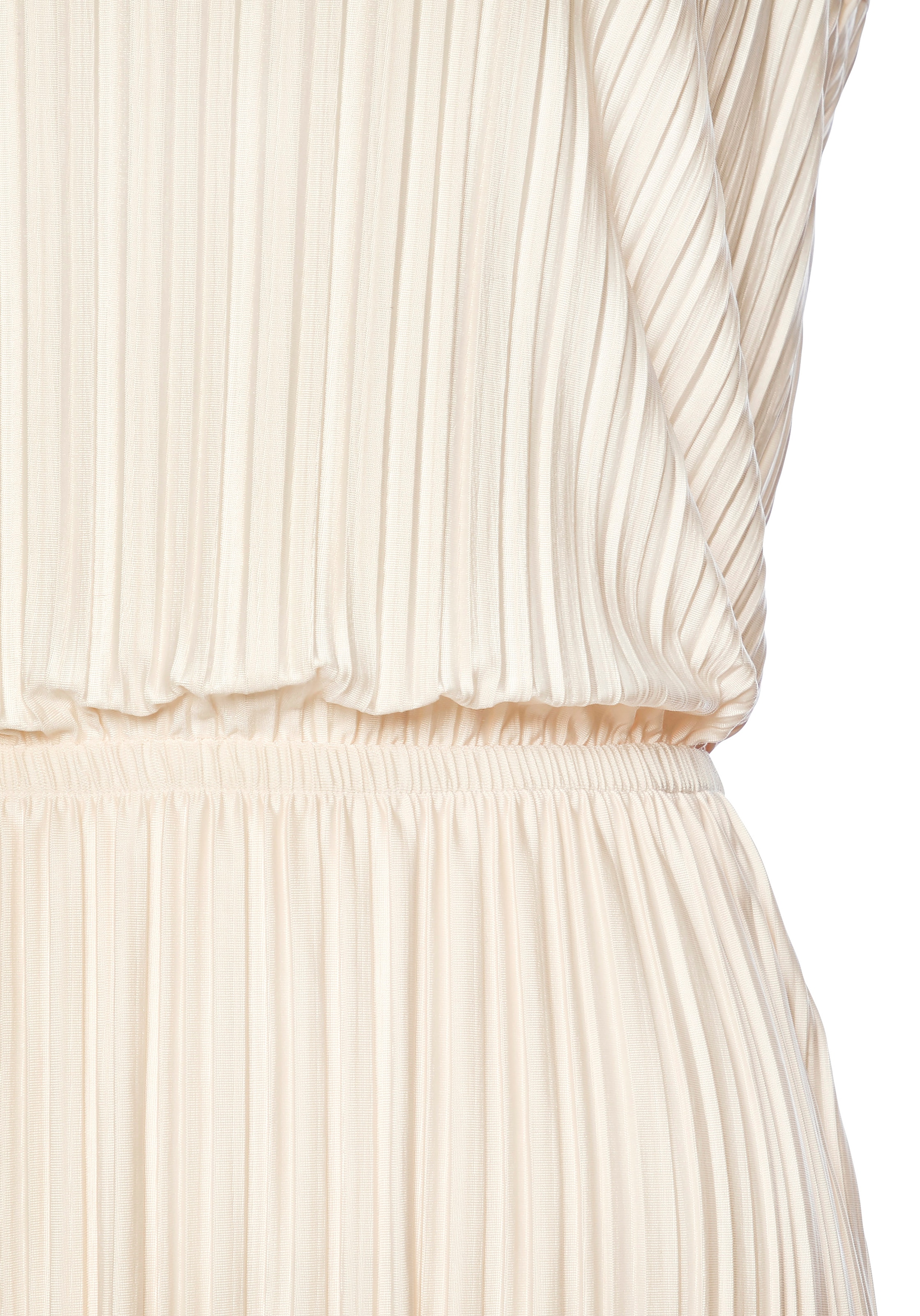 LASCANA Plisseekleid »aus schimmernder Ware« Ohne Taschen Partykleid, festliches Sommerkleid, Cocktailkleid