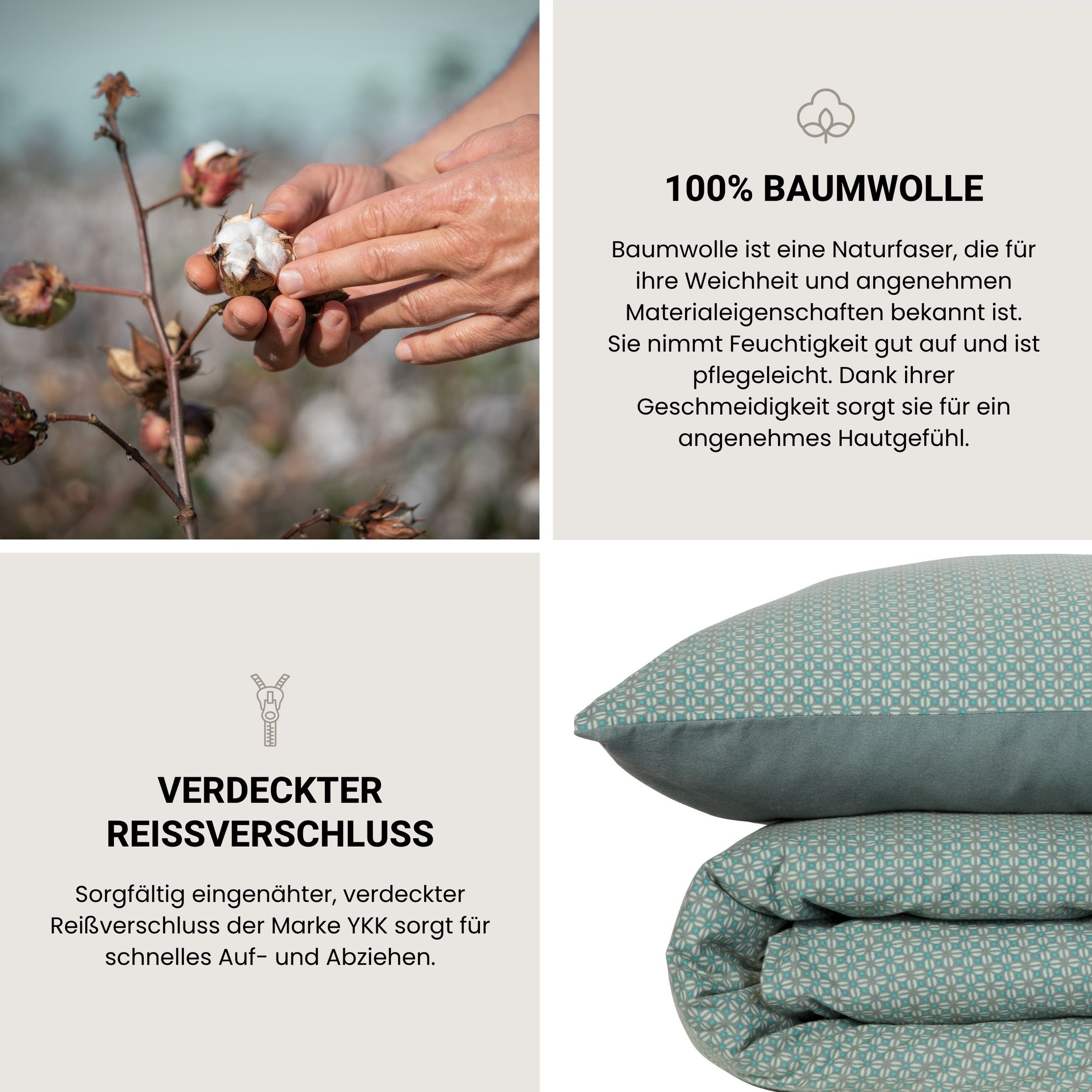 Schiesser Wendebettwäsche »Lucy aus weicher Baumwolle im schlichten Minimaldessin« 2 Stk. OEKO-TEX® MADE IN GREEN-zertifiziert