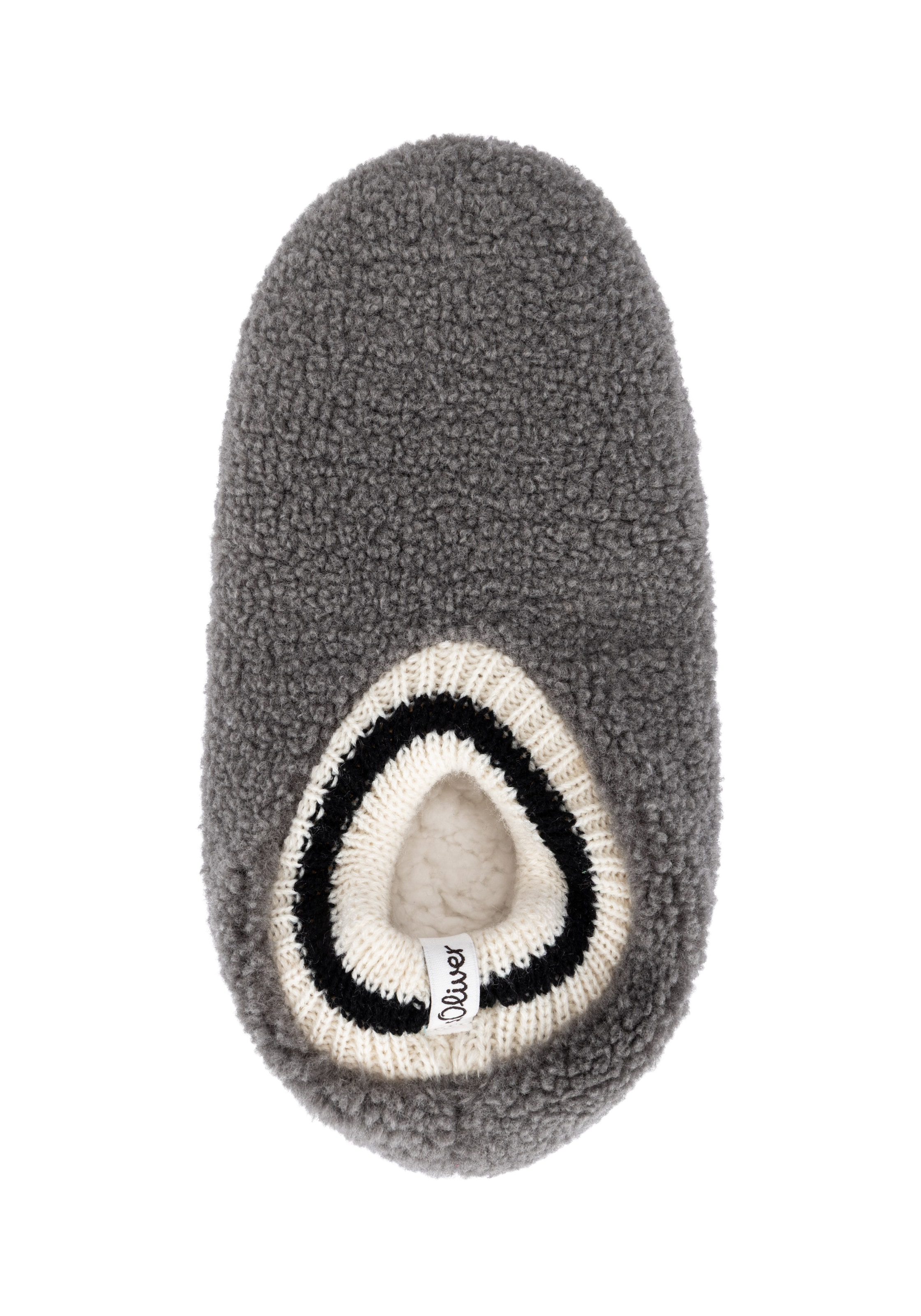 s.Oliver Socken Hausschuh-Socken, mit Teddy-Charakter