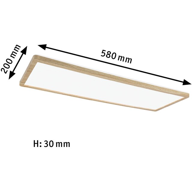 »Atria 580x200 LED Eiche Paulmann bestellen 1 | 4000K 22W Panel flammig-flammig, BAUR Hintergrundbeleuchtung Kunststoff IP44«, Shine