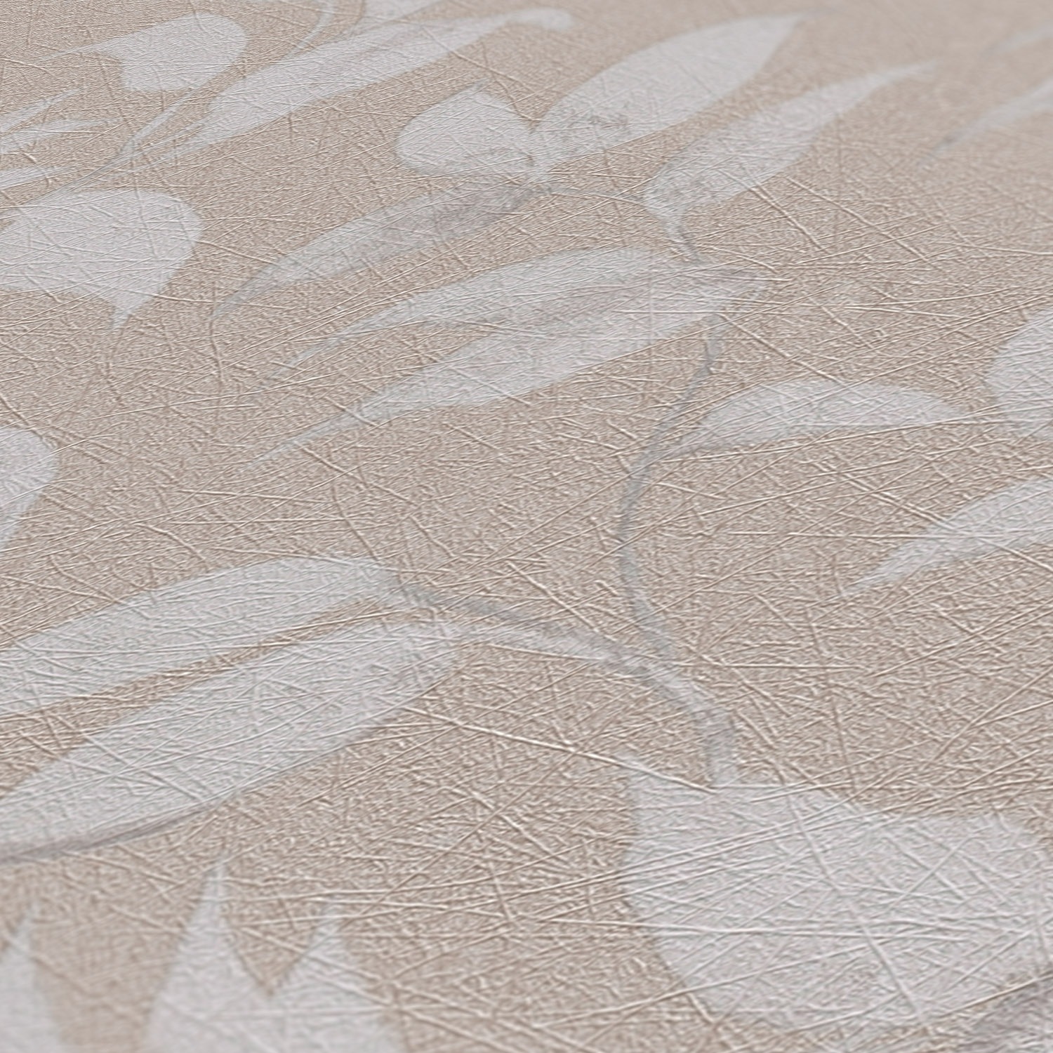 A.S. Création Vliestapete »Florale Blättertapete« schimmernd geprägt Tapete Floral Strukturiert Metallisch