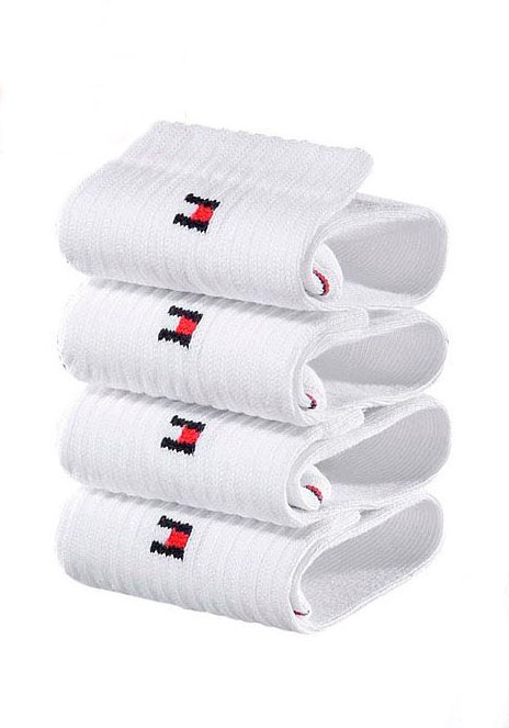Tommy Hilfiger Kurzsocken 4 Paar tlg. mit weichem Frottee günstig online kaufen