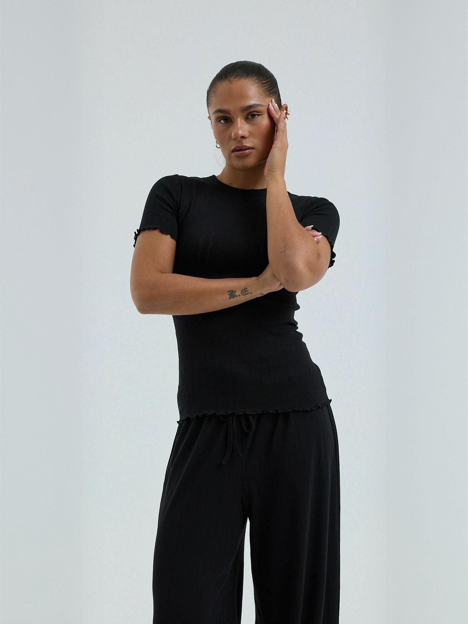 Seamless Basic Kurzarmhemd »Seamless Basic T-shirt Jacquard«