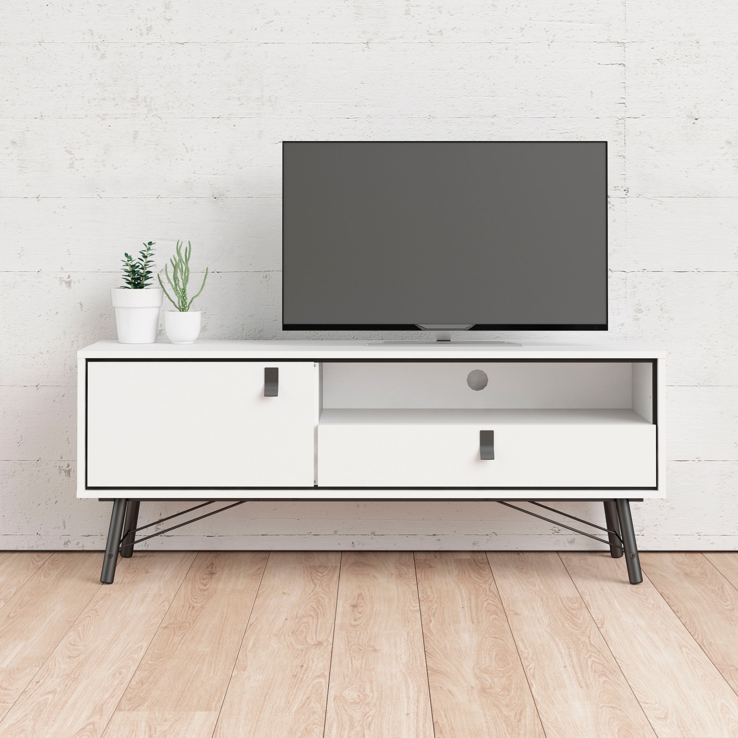 andas TV-Board "TV-Möbel, Fernsehtisch, TV-Unit, Media-Möbel, Sideboard,", TV-Kommode, Breite/Höhe 150/60 cm, 1 Tür, 1 o