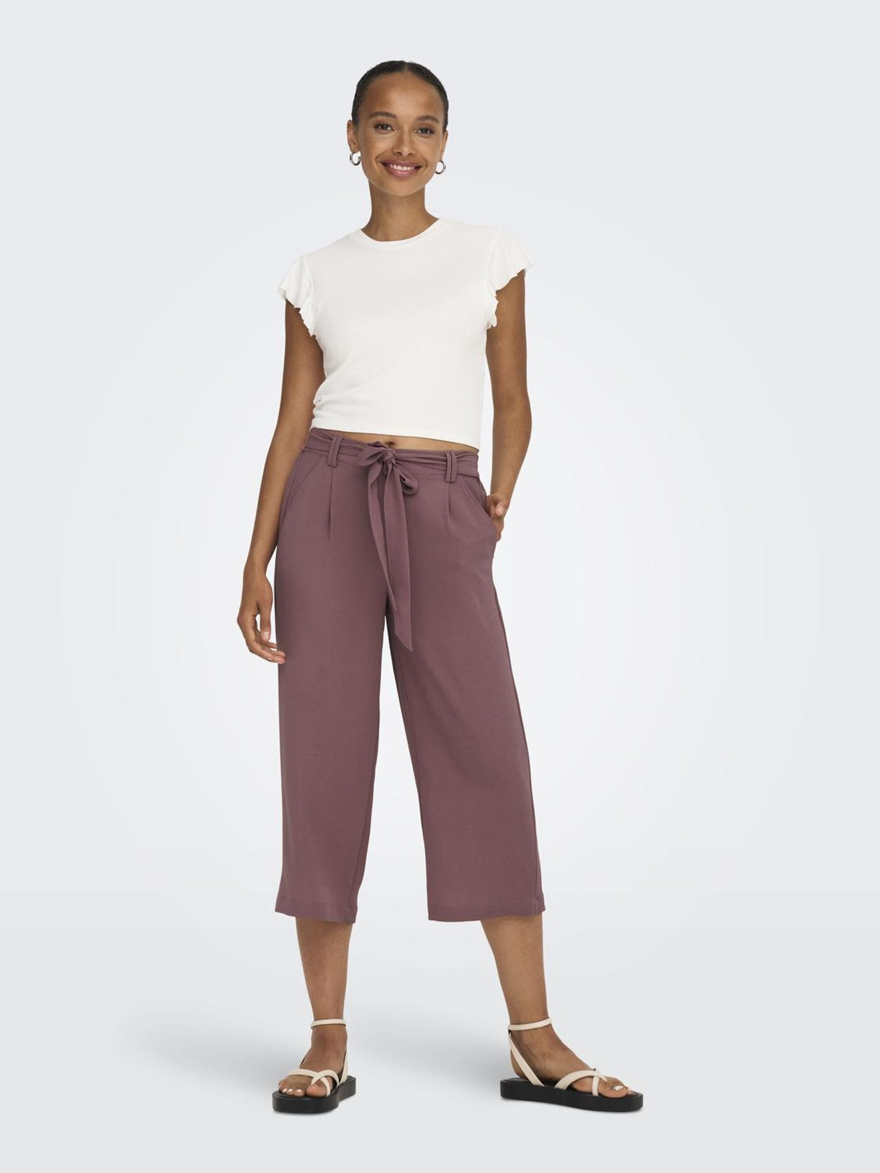 ONLY Palazzohose »ONLWINNER PALAZZO CULOTTE PANT NOOS PTM«, in uni oder gestreiftem Design