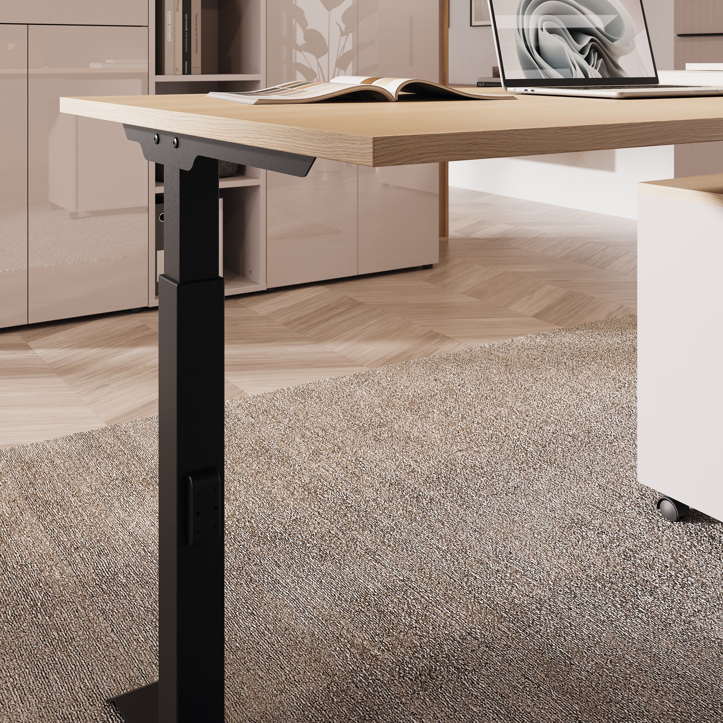 GERMANIA Schreibtisch »Lissabon« Fußgestell aus Metall mit nivellierbaren Gleiter