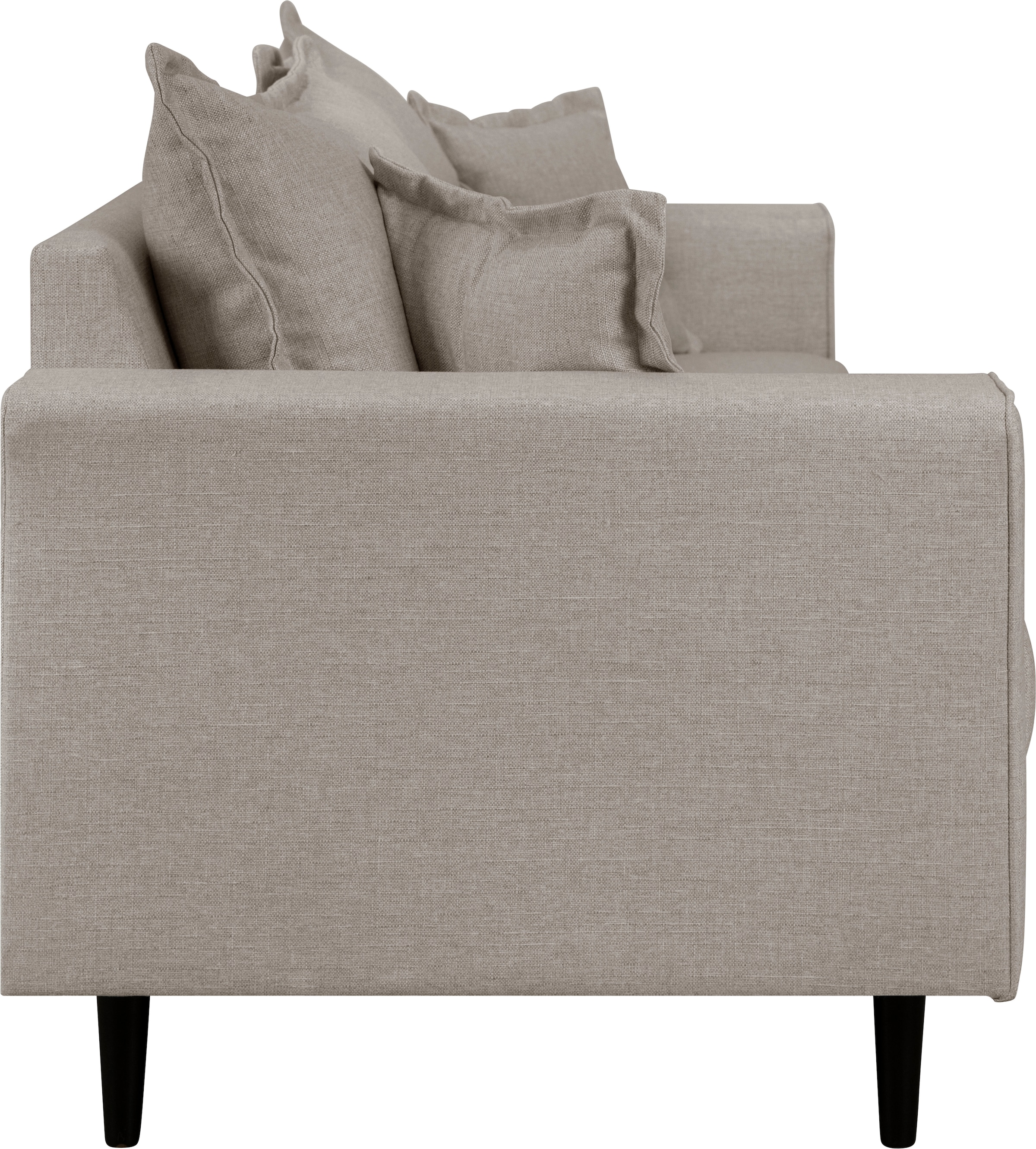 Home affaire 2-Sitzer »VEYRAS, hoher Sitzkomfort, Maße B/T/H: 162/84/76 cm«, mit Wellenunterfederung, incl. Rückenkissen und Zierkissen