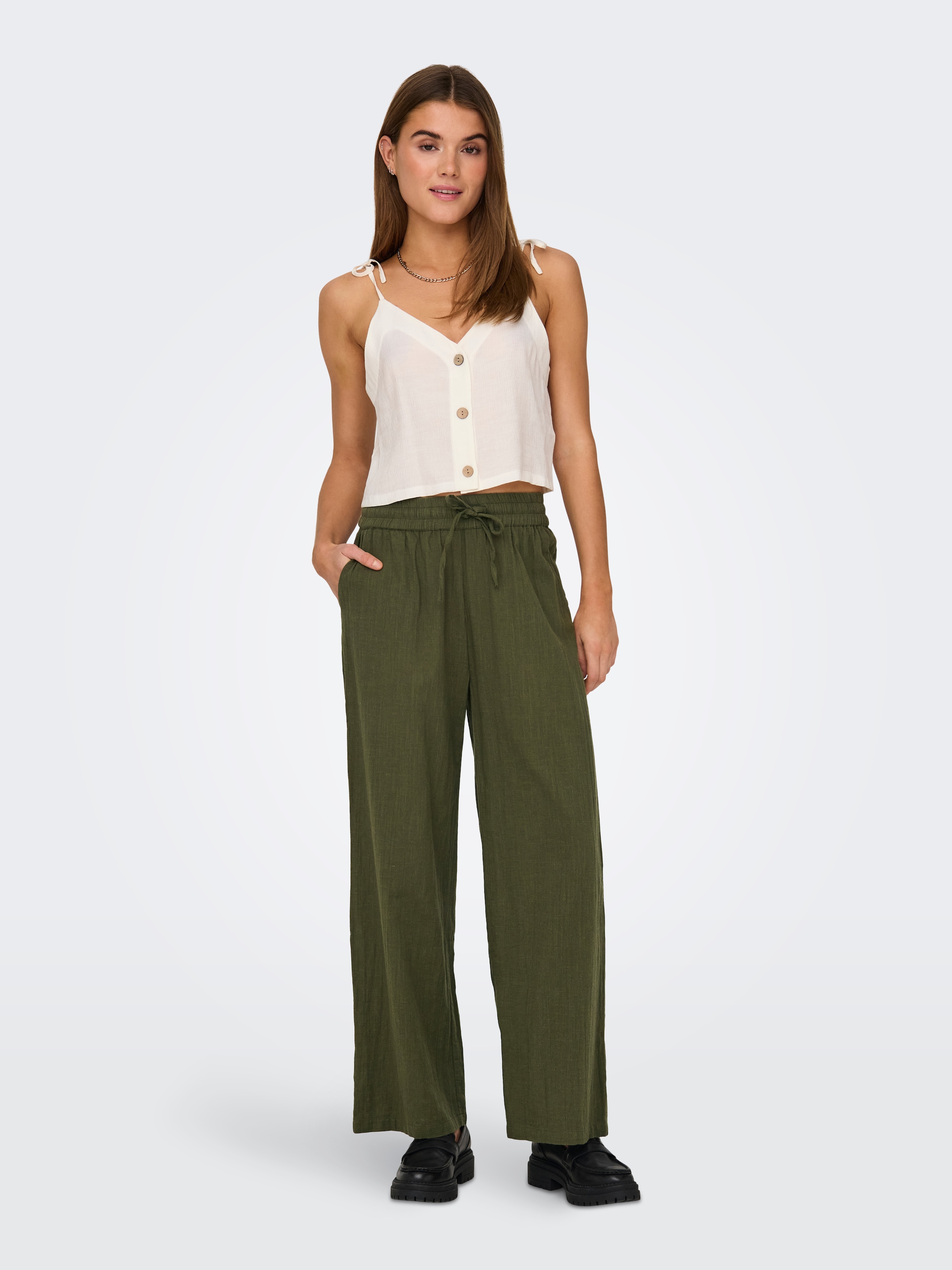 ONLY Schlupfhose »ONLTIZANA COTTON LOOSE PANTS WVN«