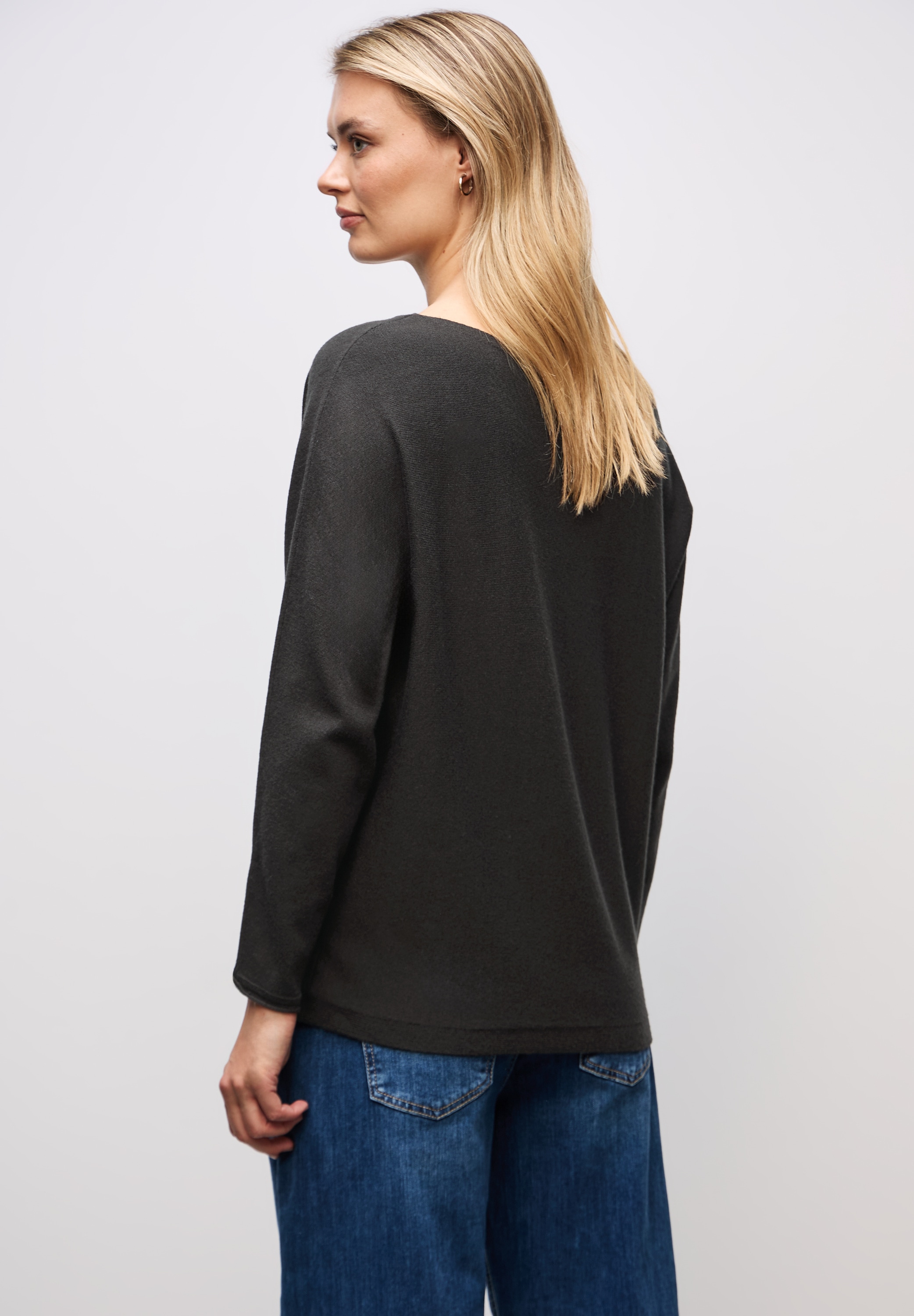 STREET ONE Strickpullover Dolman, mit U-Boot-Ausschnitt