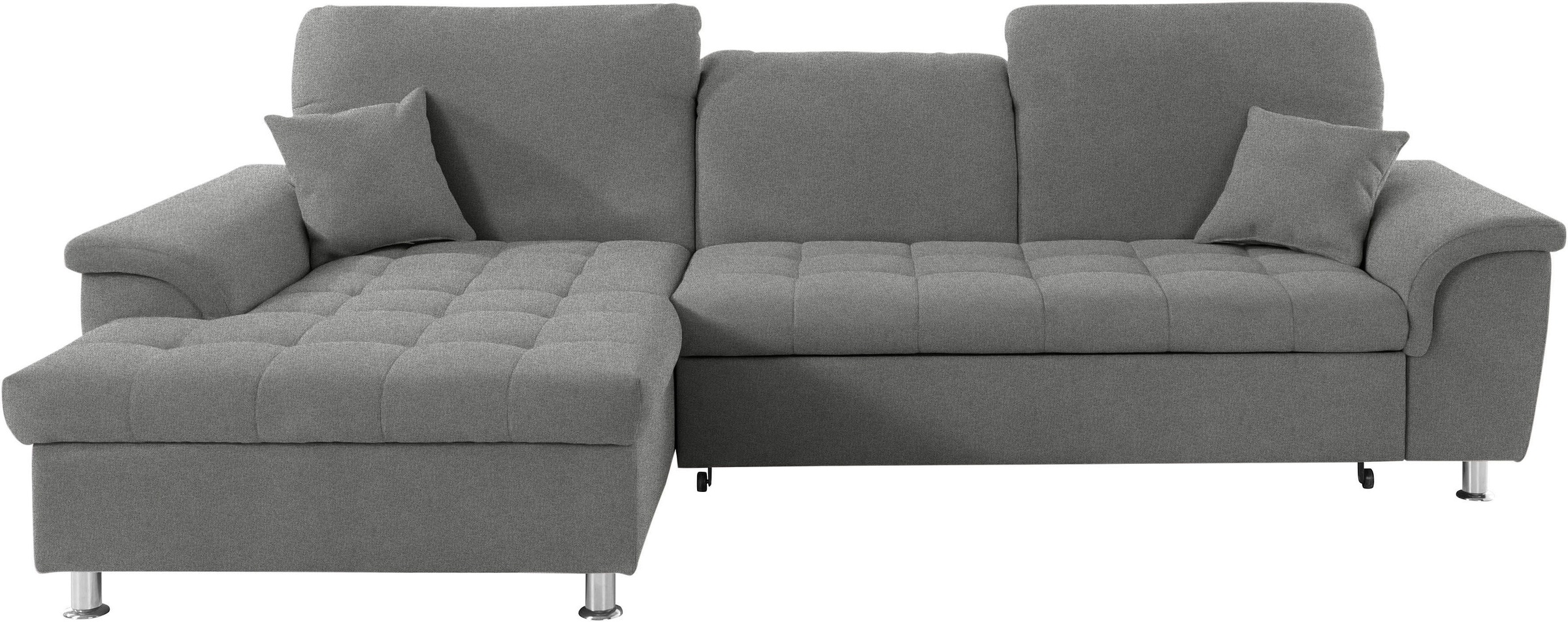 DOMO collection Ecksofa »Franzi L-Form«, wahlweise mit Kopfteilverstellung (dann Tiefe: 170 cm)