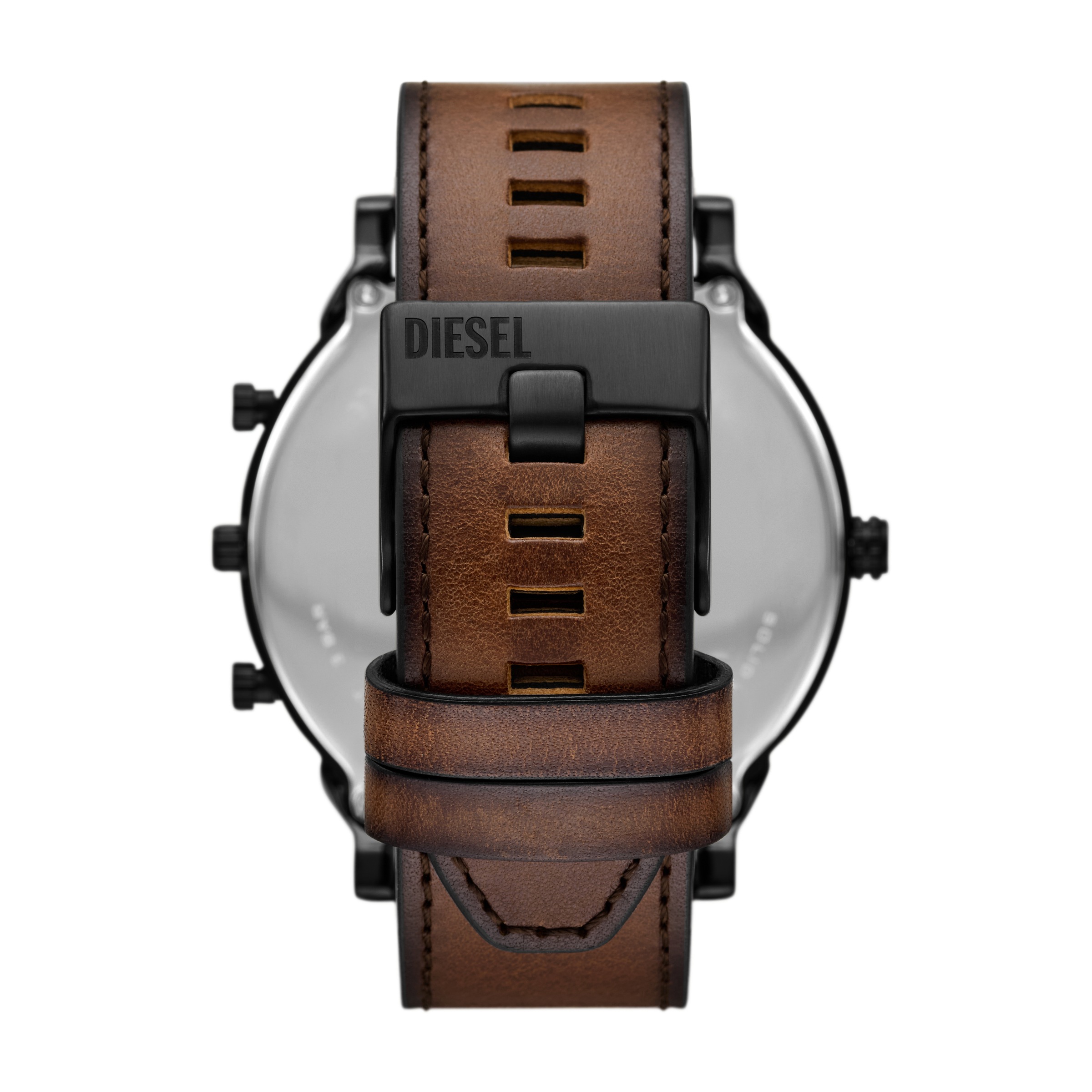 Diesel Quarzuhr »MR. DADDY SLIM«, Armbanduhr, Herrenuhr, Lederarmband, analog, Tag, mehrere Zeitzonen