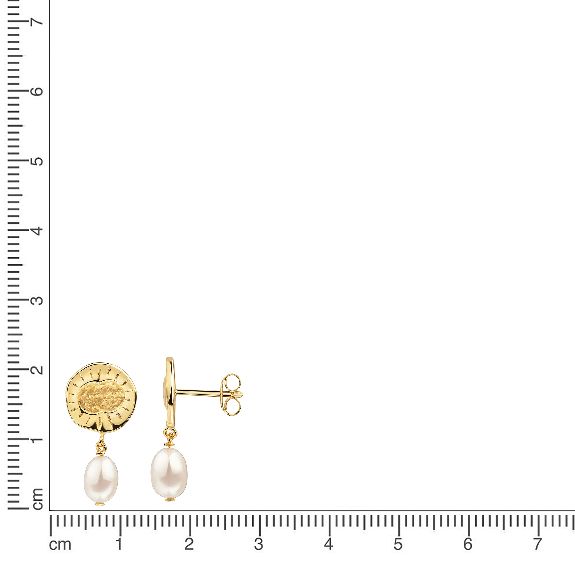 Firetti Paar Ohrstecker »Schmuck Geschenk Silber 925 Ohrschmuck Ohrringe« mit Süßwasserzuchtperle