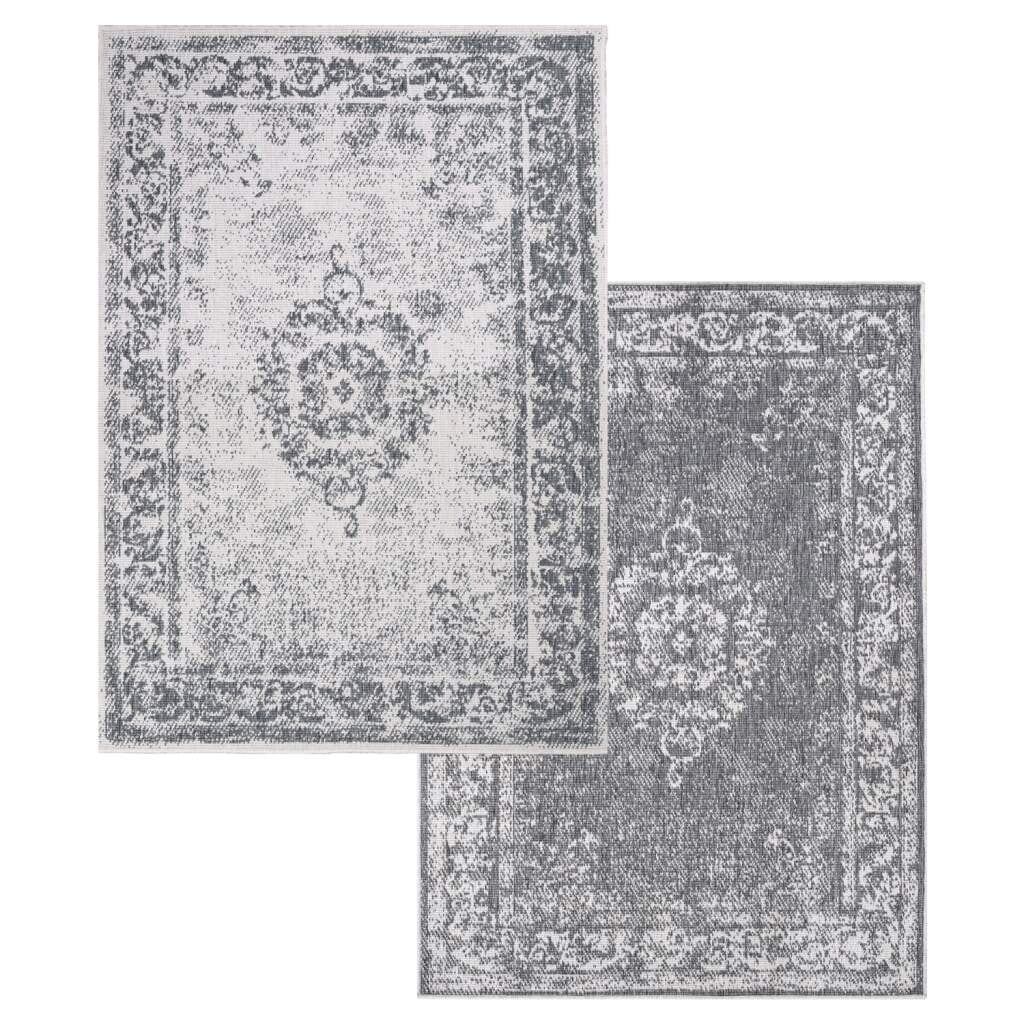 Carpet City Outdoorteppich »DUO RUG 5577«, rechteckig, 5 mm Höhe, Wendeteppich Wetterfest In- & Outdoor, Balkon, Terrasse, Wohnzimmer