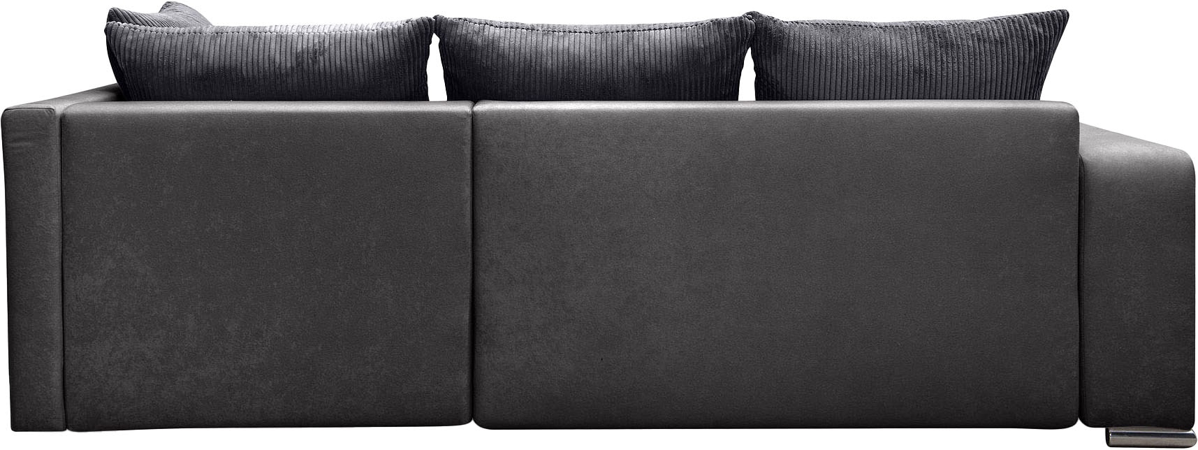 COLLECTION AB Ecksofa »John L-Form«, Regalarmlehne,Bettfunktion,Bettkasten,Ottomane beiseitig montierbar