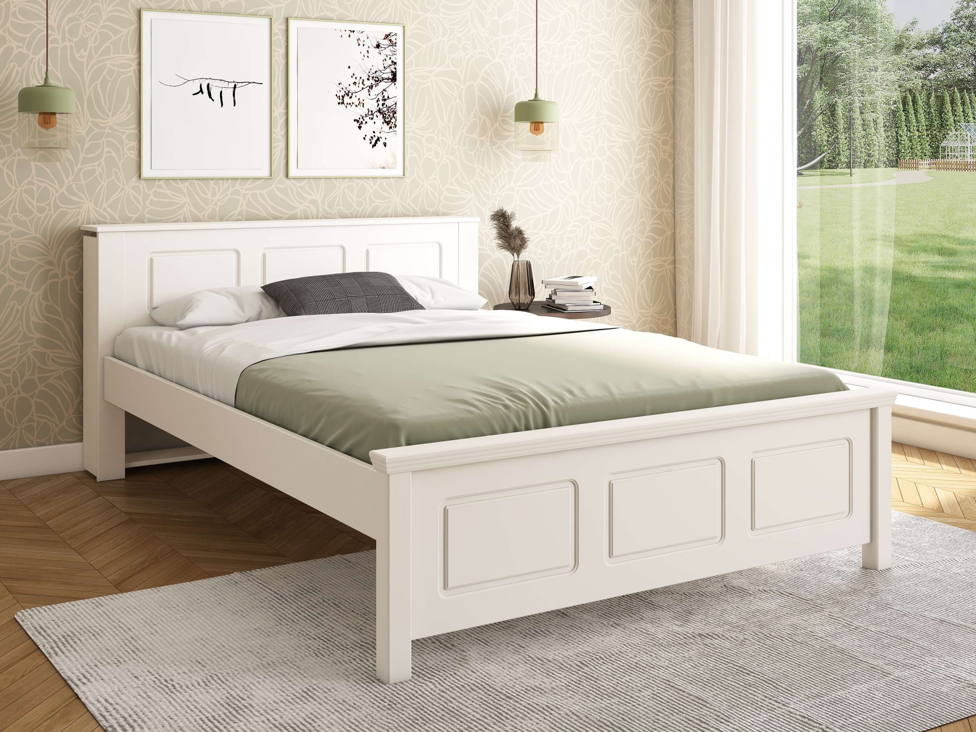 OTTO home Bett »Malme, mit unsichtbaren, herausziehbaren Regalen, maximaler Stauraum« Liegefläche 140x200cm,  inklusive Lattenrost, Made in EU, FSC® zertifiziertes Massivholz