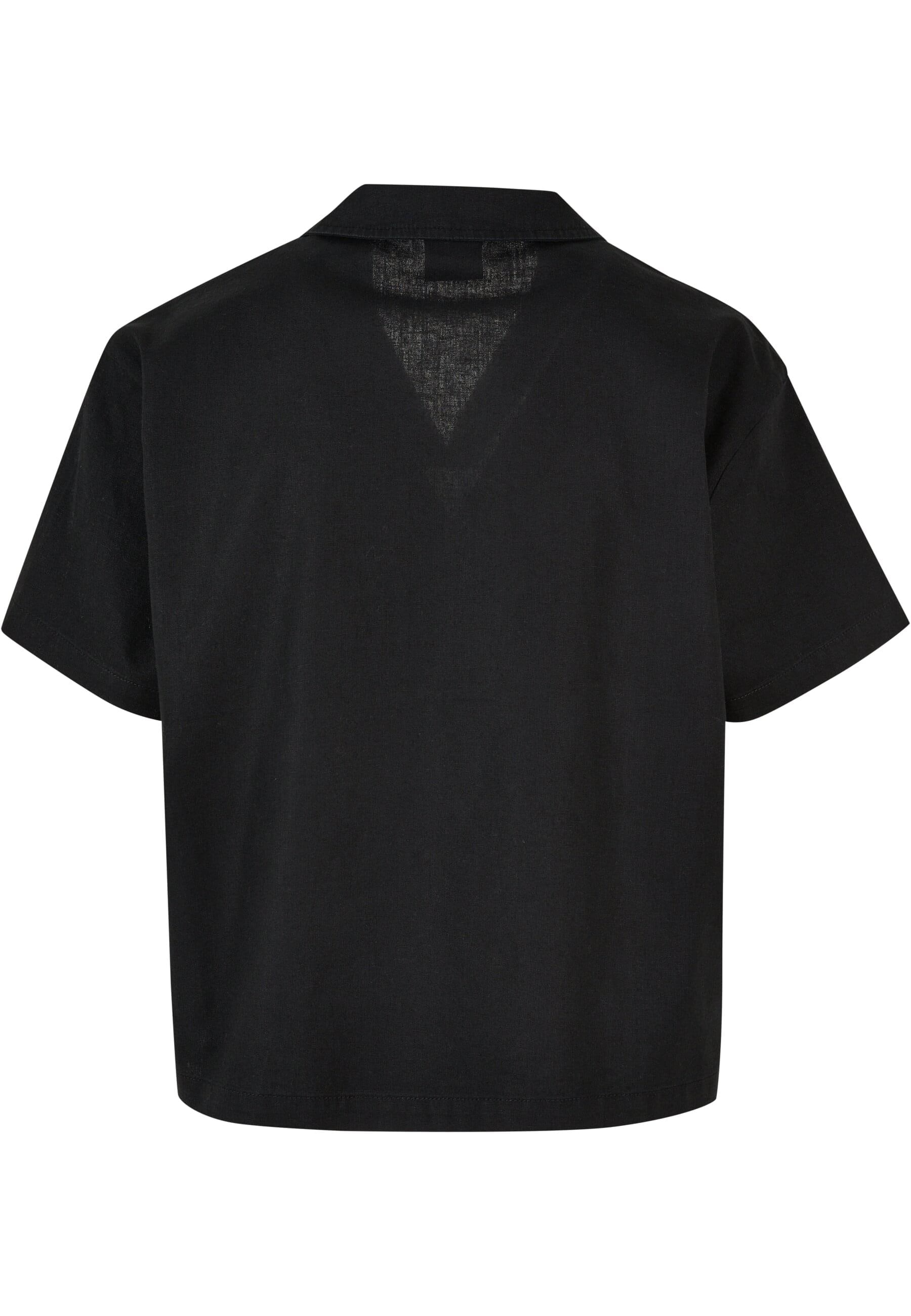 URBAN CLASSICS Klassische Bluse »Urban Classics Damen Ladies Linen Mixed Resort Shirt«
