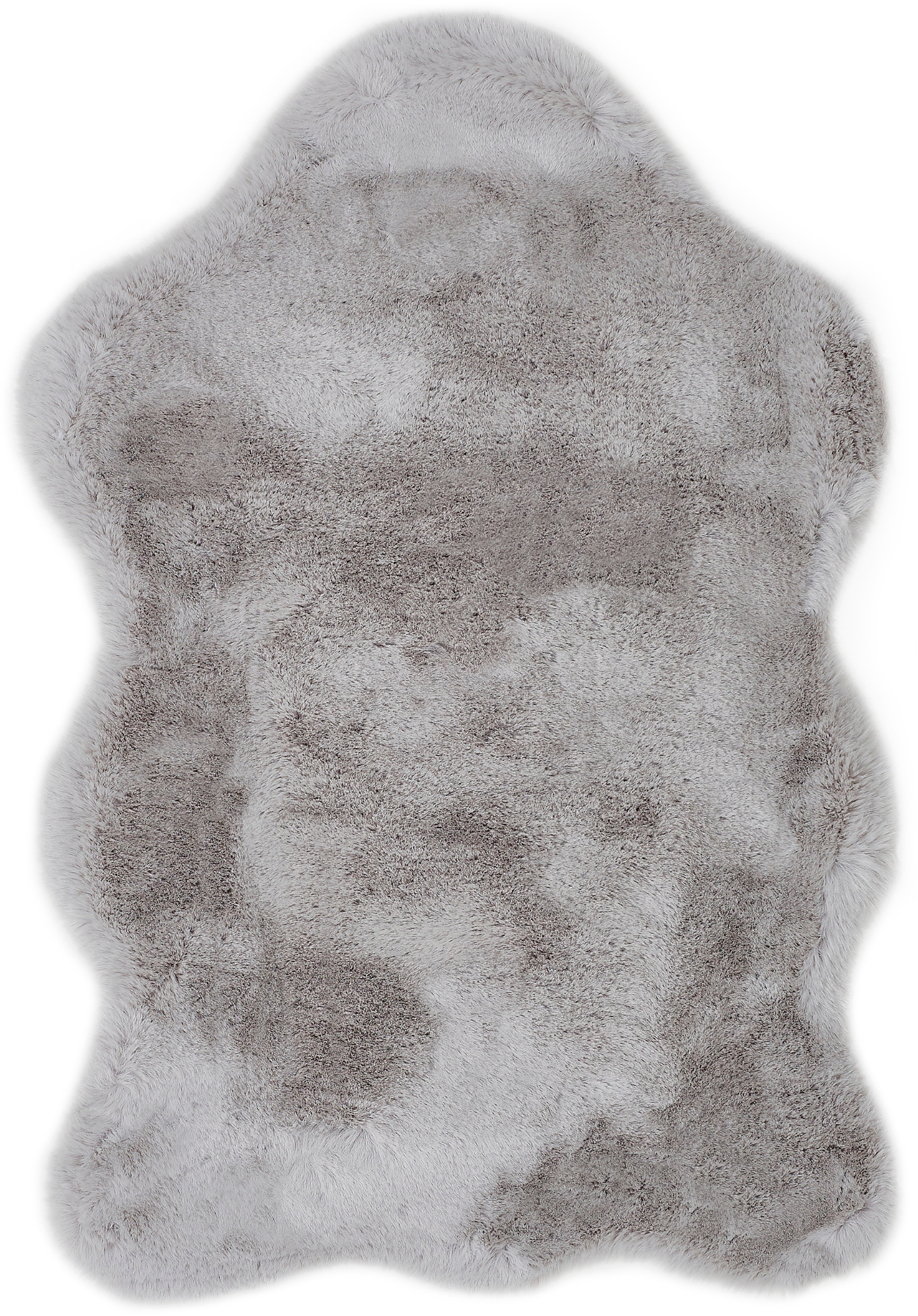 my home Fellteppich "Lugano" fellförmig 30 mm Höhe Kunstfell, Uni Farben, w günstig online kaufen